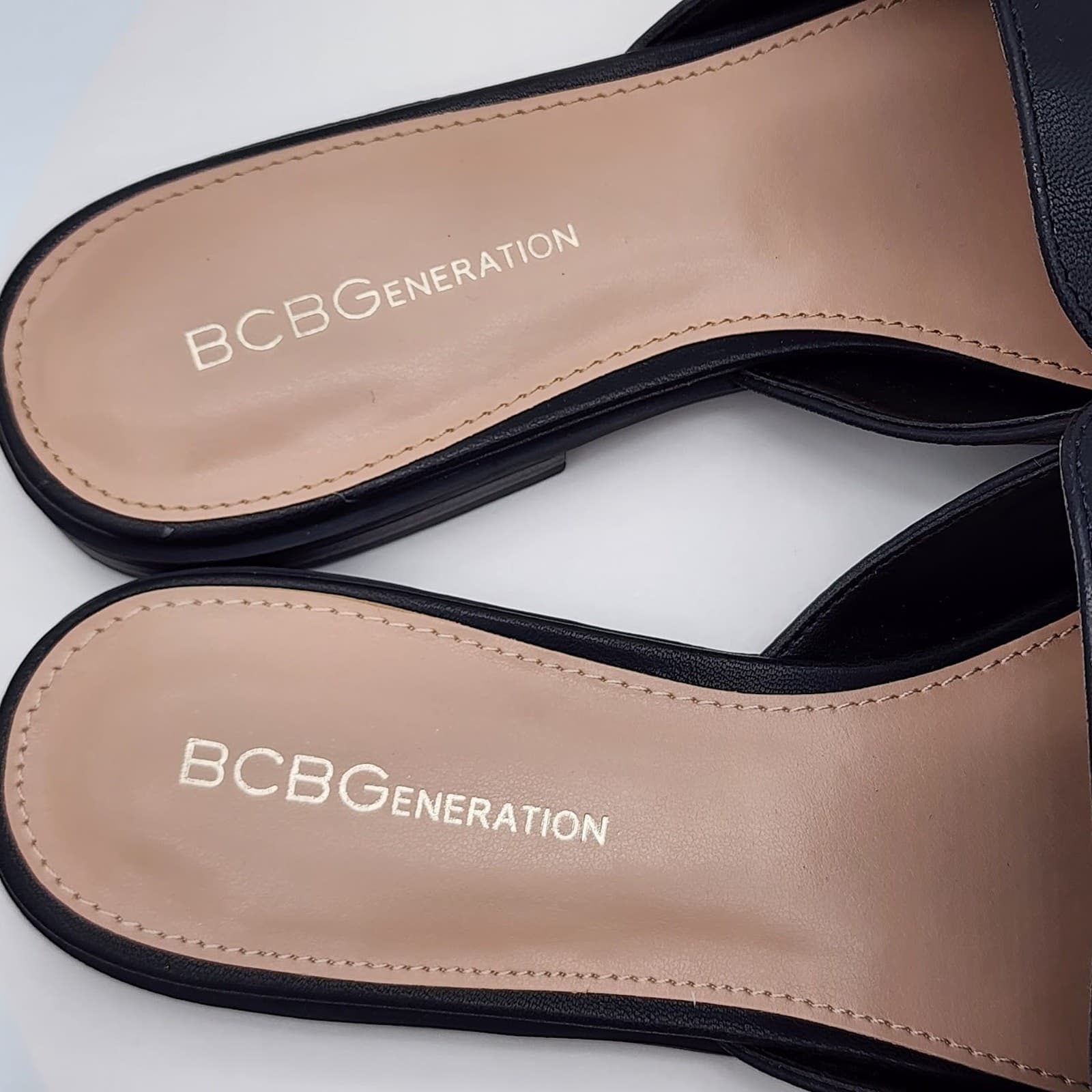 NEW BCBGeneration Zorie Black Mule Loafers Women's Size 7 M Slip-On Flats - Thumbnail 6