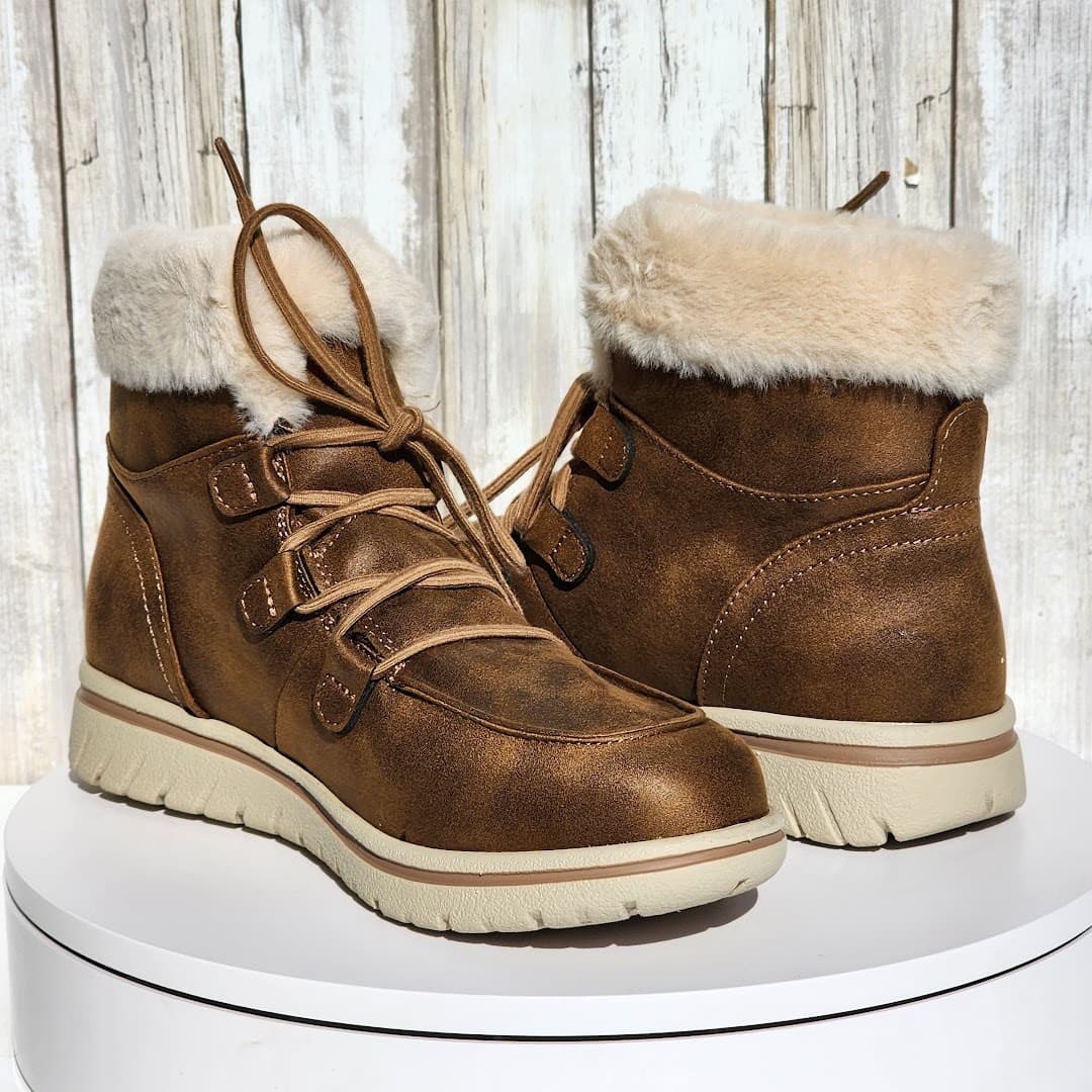 NEW - Cliffs by White Mountain Women's Harrison Lace-Up Booties - Size 7.5 - Thumbnail 5