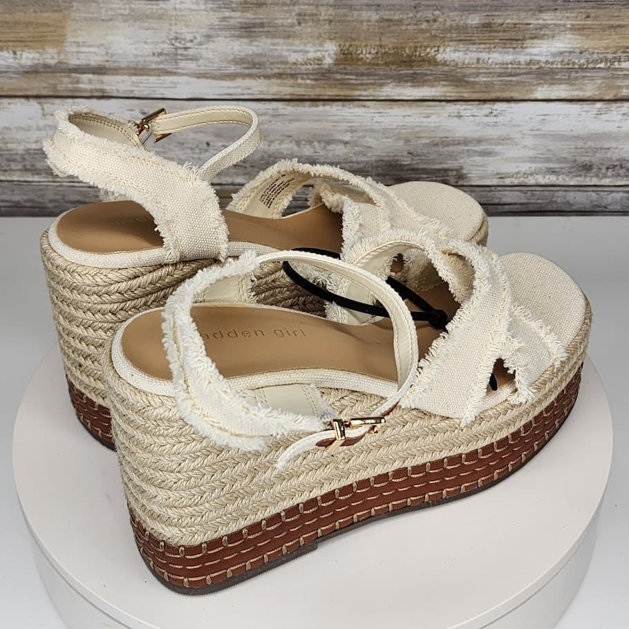 NEW - Madden Girl Carlotta Women’s Platform Espadrille Wedge Sandals Size 9 - Thumbnail 2