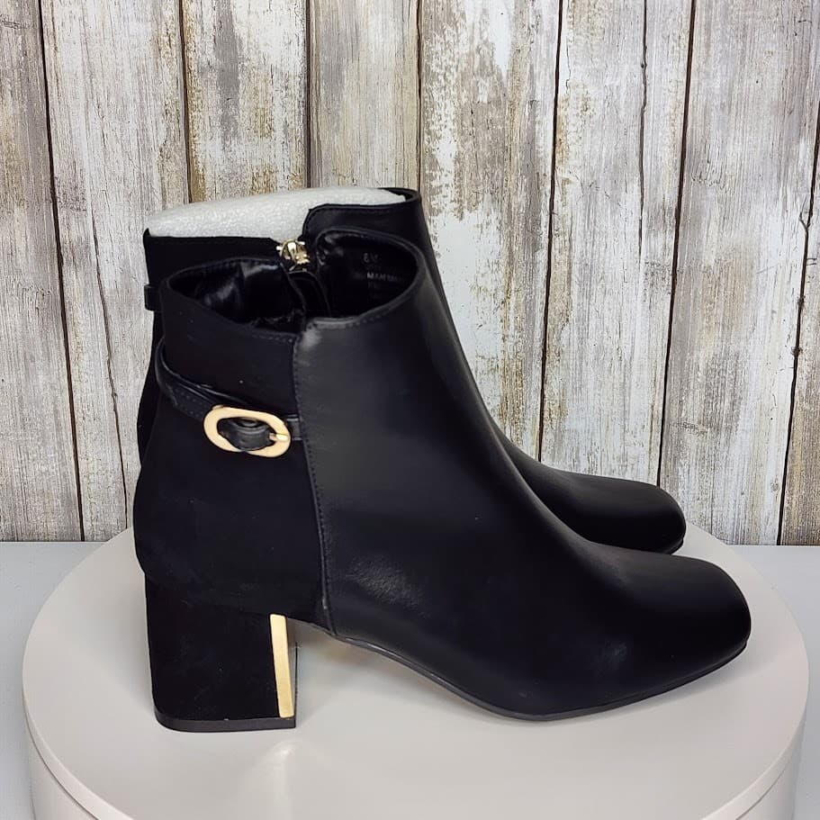 NEW - Jones New York Women's Durvin Block Heel Dress Booties - Size 6 M - Thumbnail 3