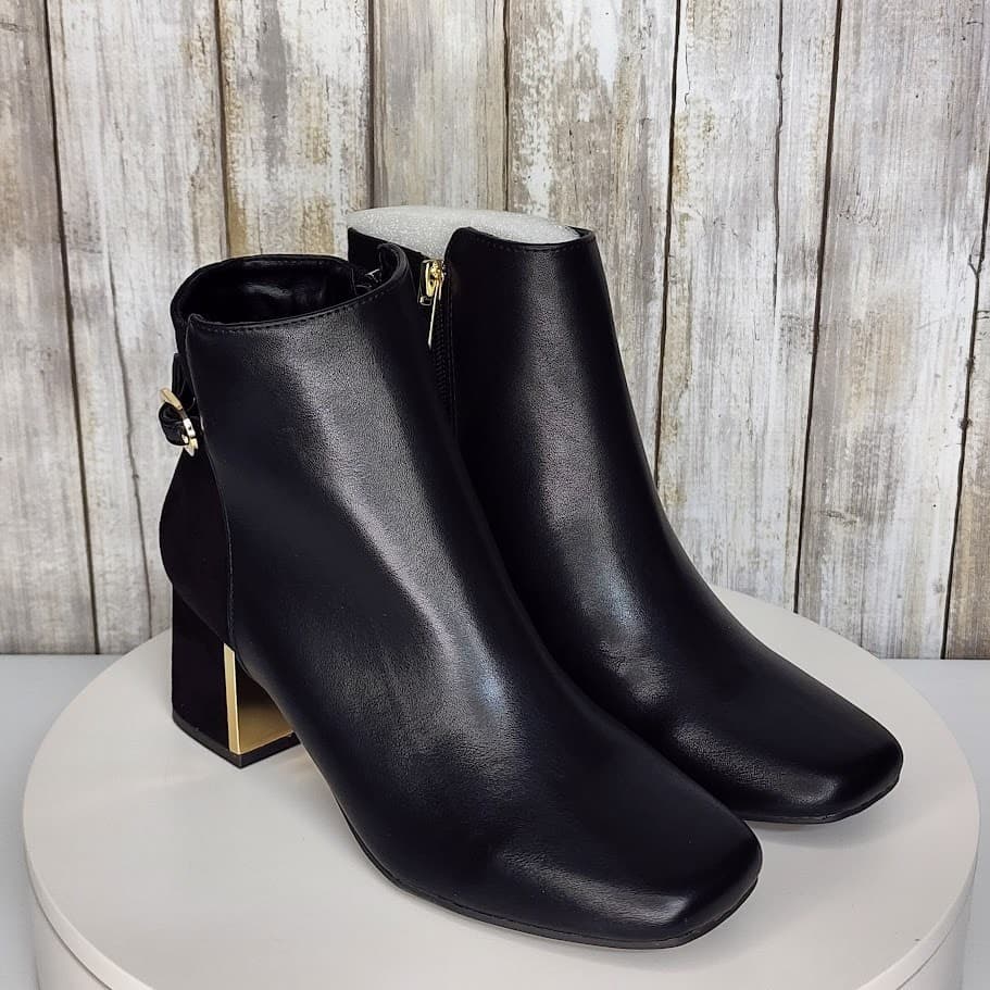 NEW - Jones New York Women's Durvin Block Heel Dress Booties - Size 6 M - Thumbnail 2