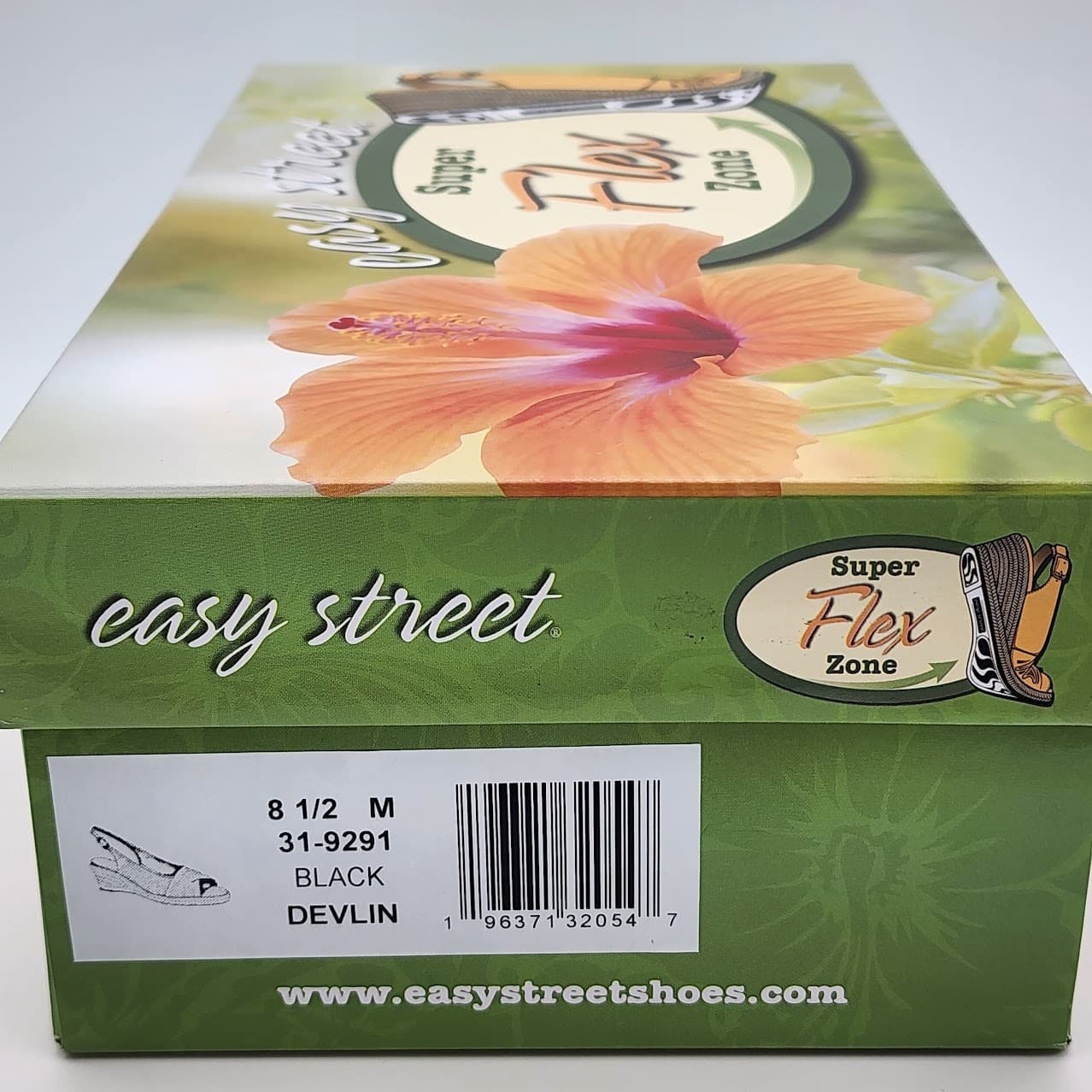 NEW Easy Street Devlin Black Slingback Espadrille Wedge Sandals Women Size 8.5 M - Thumbnail 9