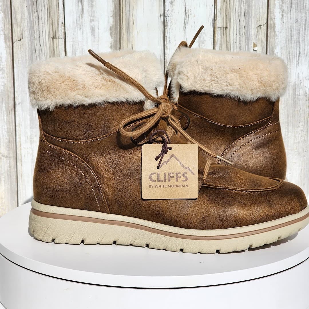 NEW - Cliffs by White Mountain Women's Harrison Lace-Up Booties - Size 7.5 - Thumbnail 2