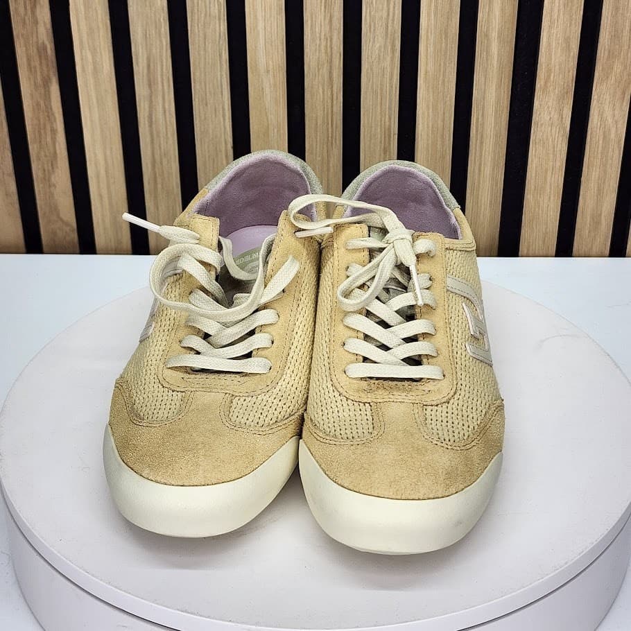 Sam Edelman Women’s Beige Suede & Woven Lace-Up Sneakers - Size 6.5 M - Thumbnail 9