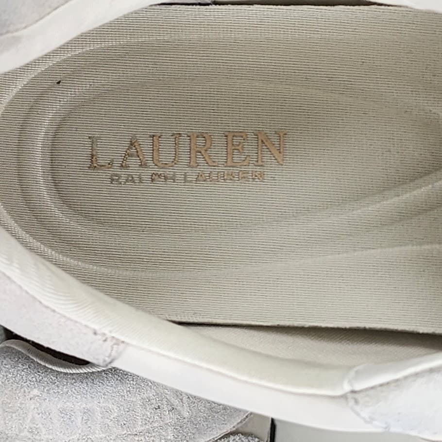 Lauren Ralph Lauren Women’s White Lace-Up Fashion Sneakers - Size 7 - Thumbnail 12