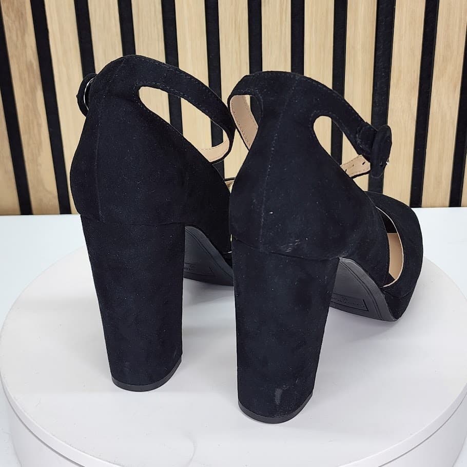 Sun + Stone Women’s Black Platform Block Heel Shoes - Size 10 M - Thumbnail 3