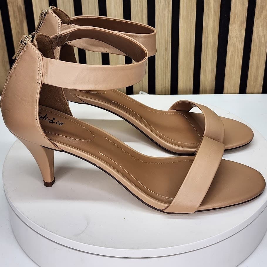 Style & Co Women’s Nude Ankle Strap Heeled Sandals – Size 12M - Thumbnail 2