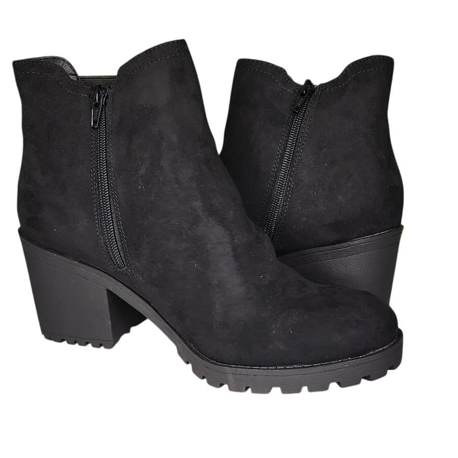 Sun + Stone Morghan Booties – Moto-Inspired Chelsea Boots - Size 10M - Thumbnail 5