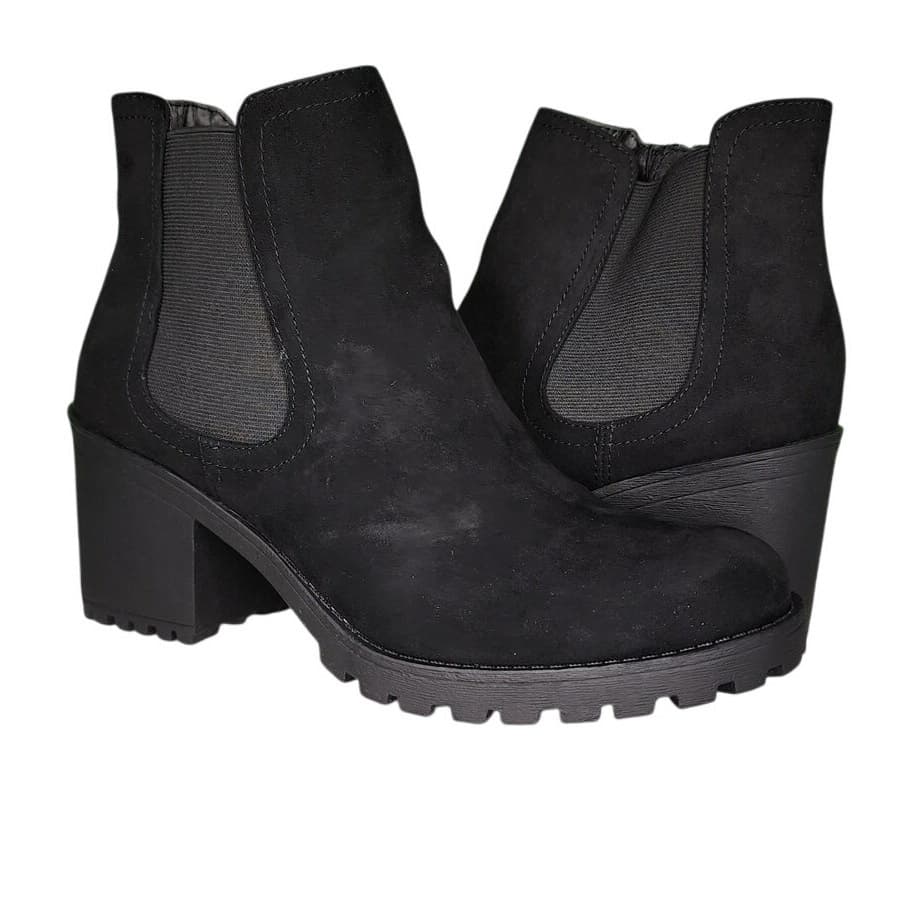 Sun + Stone Morghan Booties – Moto-Inspired Chelsea Boots - Size 8M - Thumbnail 10