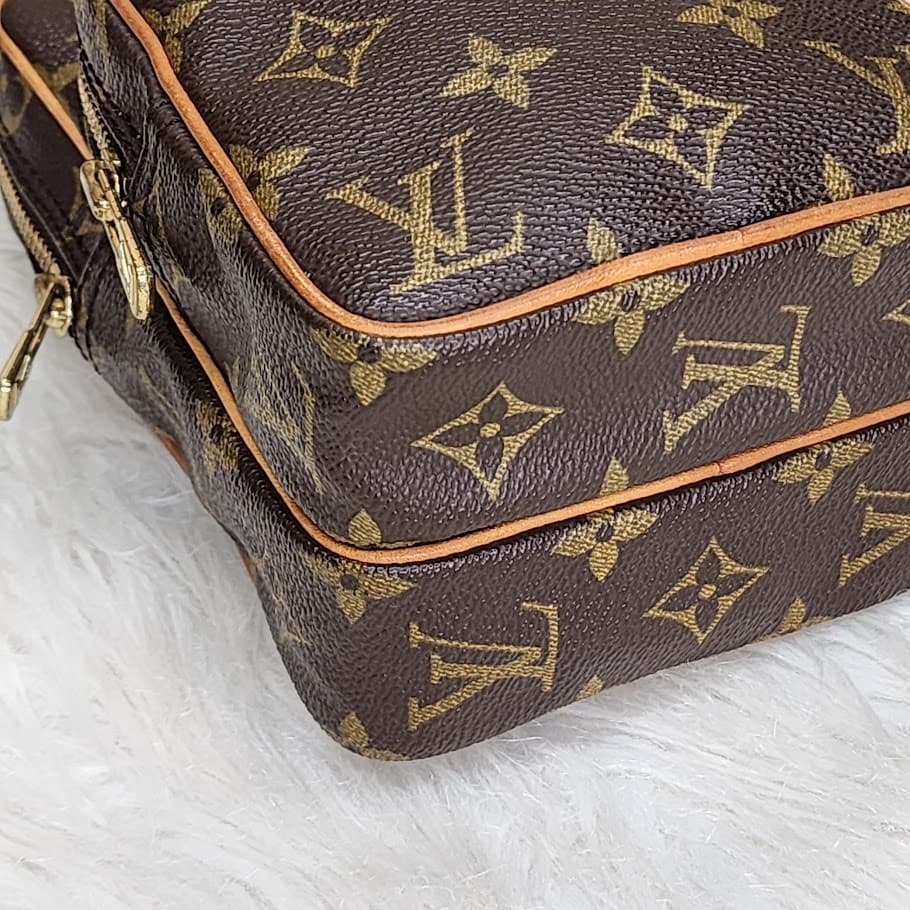 Authentic Louis Vuitton Monogram Mini Amazon Crossbody Bag Brown Vintage - Thumbnail 11