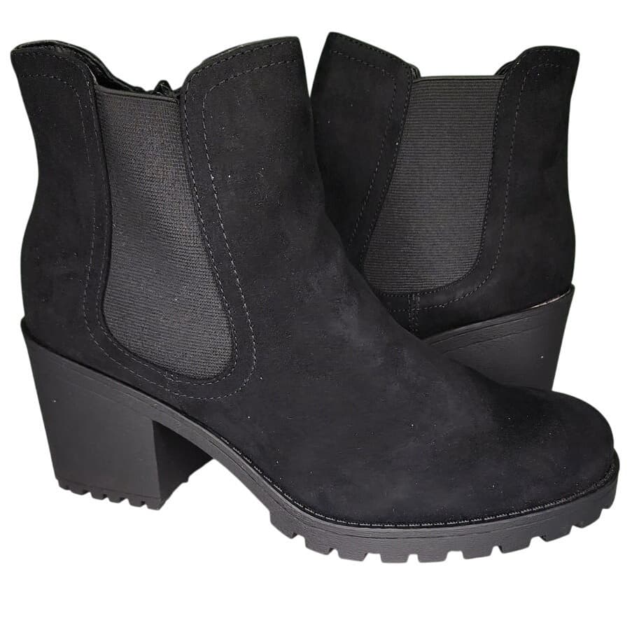 Sun + Stone Morghan Booties – Moto-Inspired Chelsea Boots - Size 10M - Thumbnail 2
