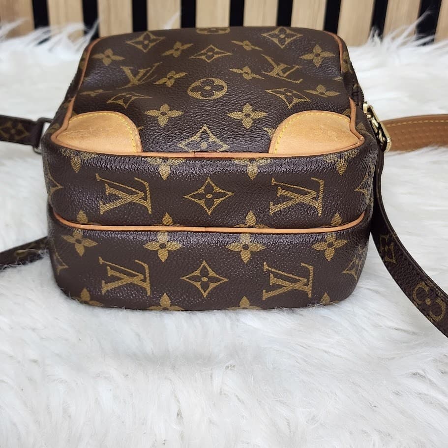 Authentic Louis Vuitton Monogram Amazon Crossbody Bag Brown Vintage - Thumbnail 17