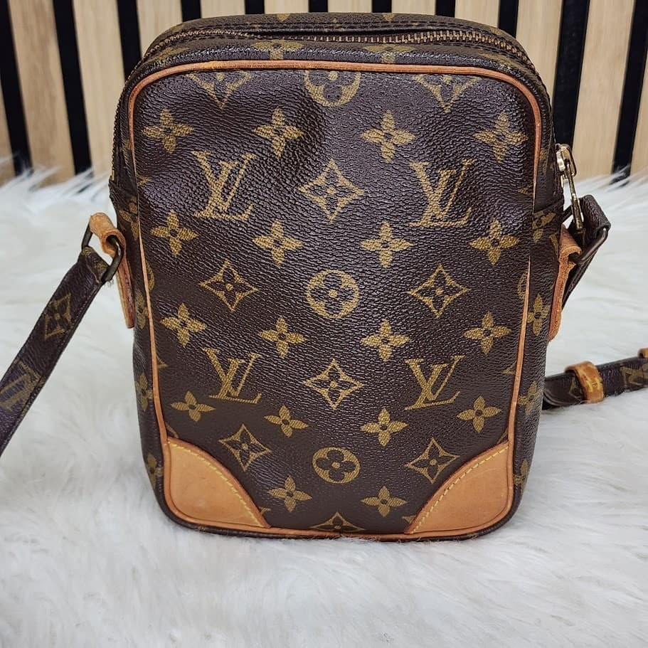 Authentic Louis Vuitton Monogram Amazon Crossbody Bag Brown Vintage - Thumbnail 9
