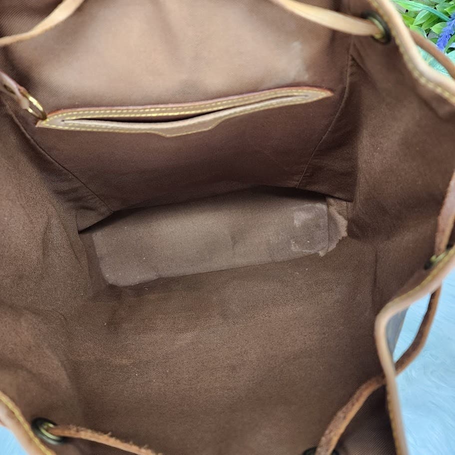 Authentic Louis Vuitton Montsouris GM Monogram Backpack Brown Canvas Vintage - Thumbnail 16