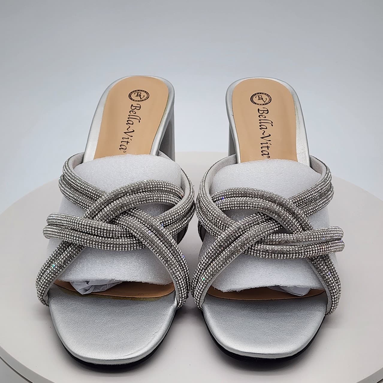 Bella Vita Carmen Silver Suede Heels 8.5W - Thumbnail 8