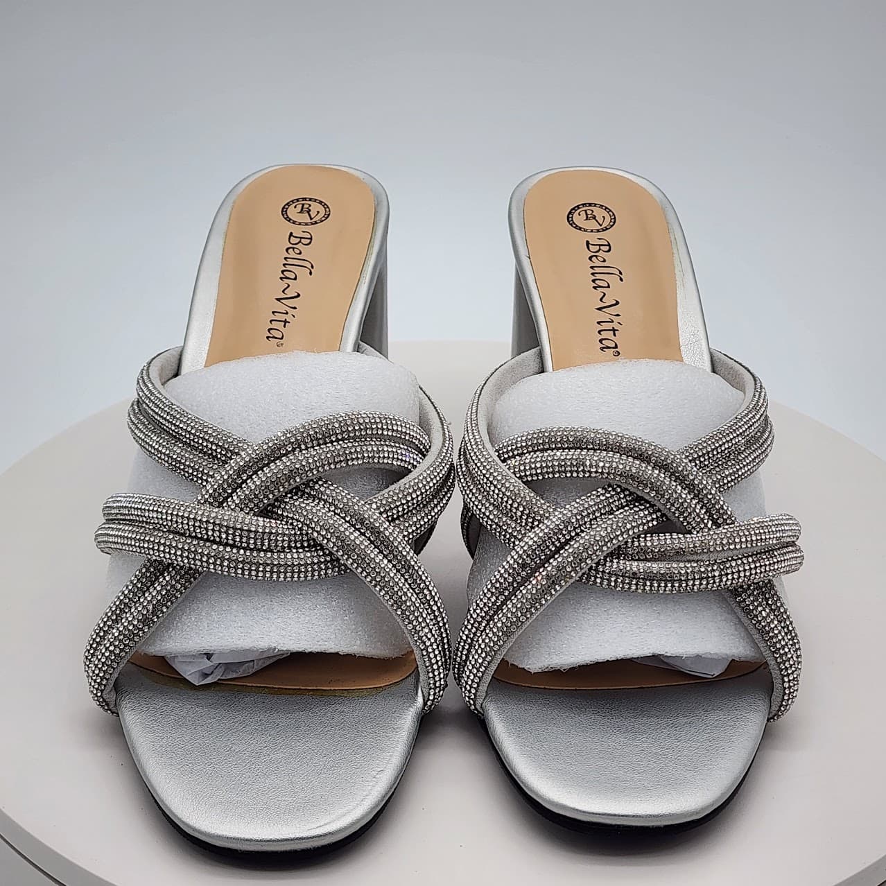 Bella Vita Carmen Silver Suede Heels 8.5W - Thumbnail 11