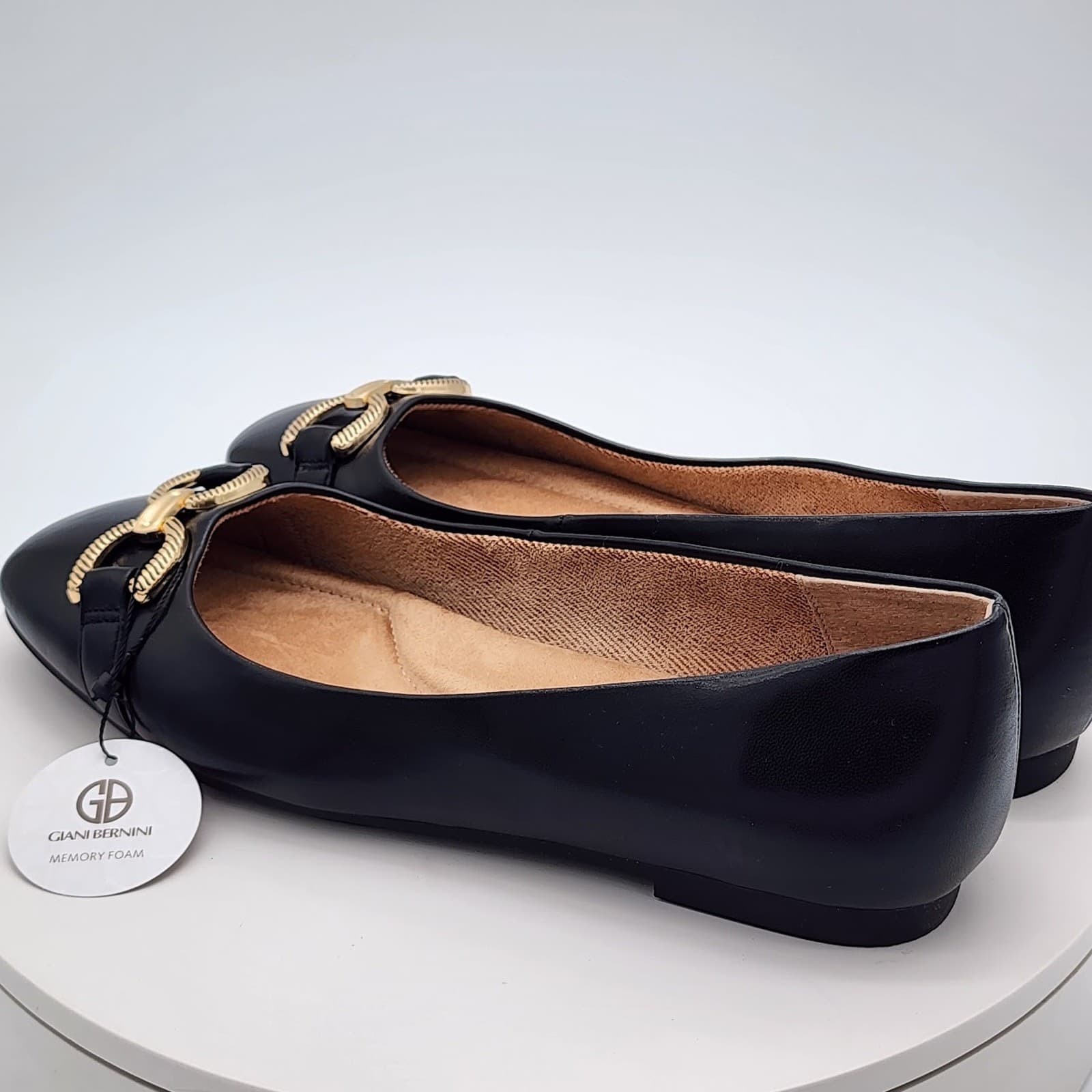New Giani Bernini BrookeEP Black Memory Foam Ballet Flats Women's Size 9.5 M - Thumbnail 4