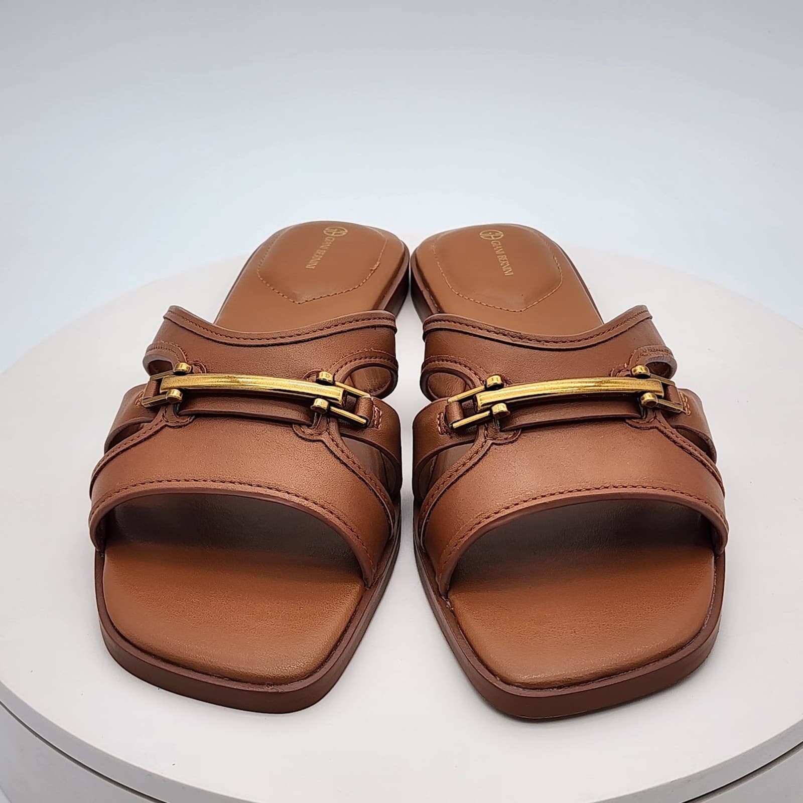 NEW - Giani Bernini FreyaAP Tobacco Bronze Slide Sandals Women's Size 10 M - Thumbnail 6