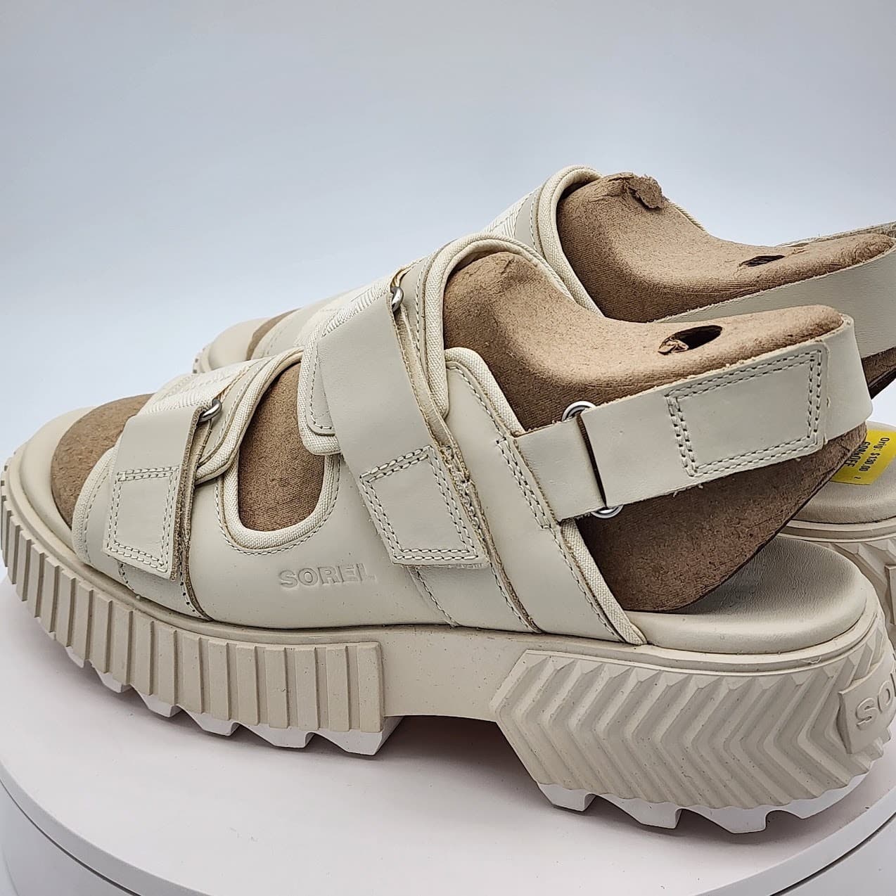 NEW Sorel ONA Ave Multistrap Sandals Beige Womens Size 11 Sport Platform Sandals - Thumbnail 4