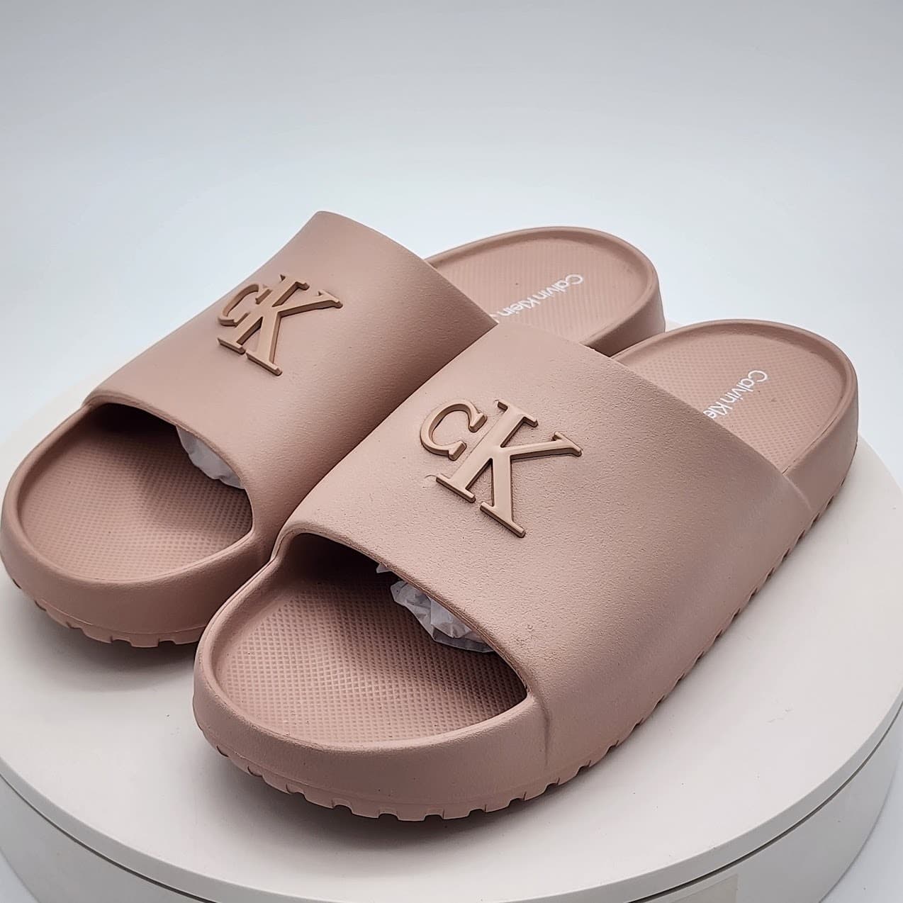 NEW Calvin Klein Jeans Nanzey Logo Slide Sandals Light Pink Women's Size 8 M - Thumbnail 5