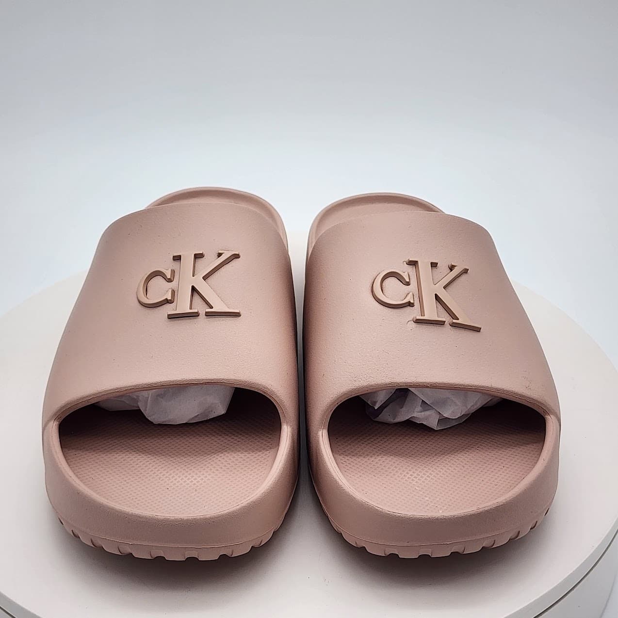 NEW Calvin Klein Jeans Nanzey Logo Slide Sandals Light Pink Women's Size 8 M - Thumbnail 6