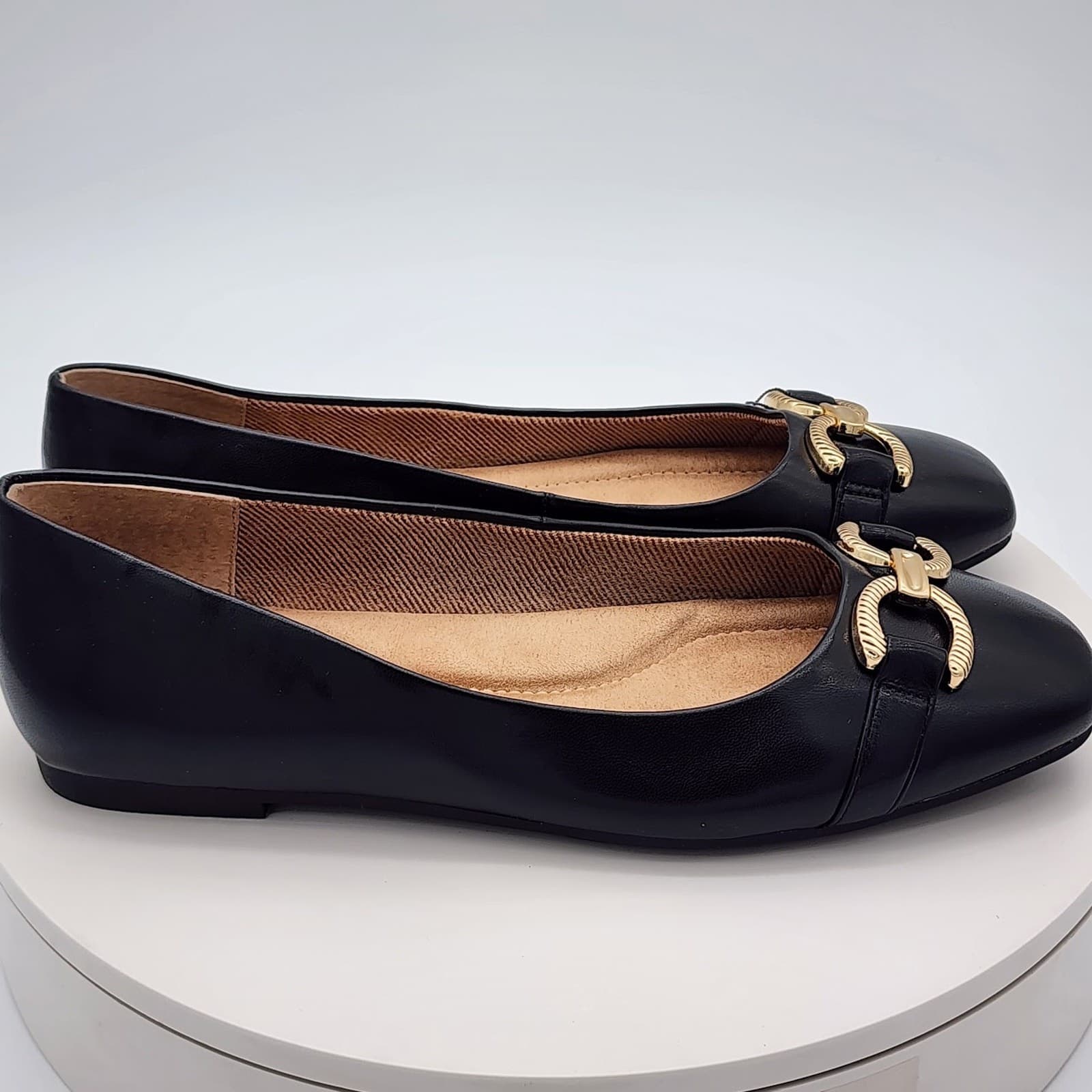 New Giani Bernini BrookeEP Black Memory Foam Ballet Flats Women's Size 9.5 M - Thumbnail 2