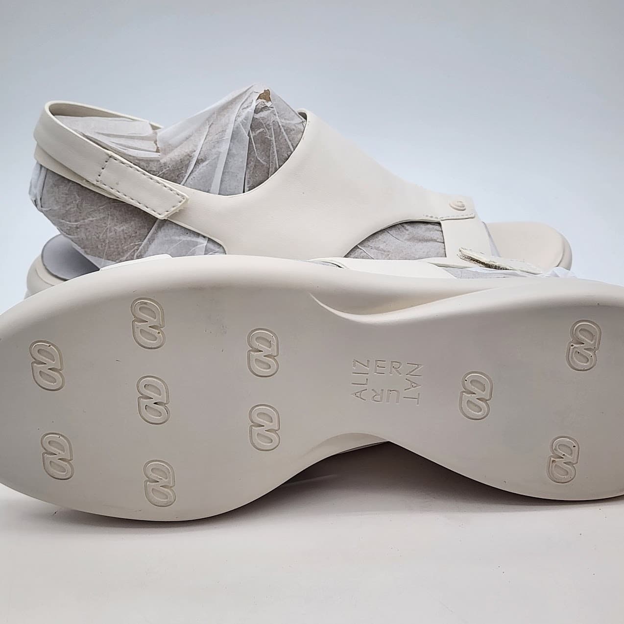 NEW Naturalizer Lillian White Slingback Comfort Sandals Women's Size 8.5M - Thumbnail 8