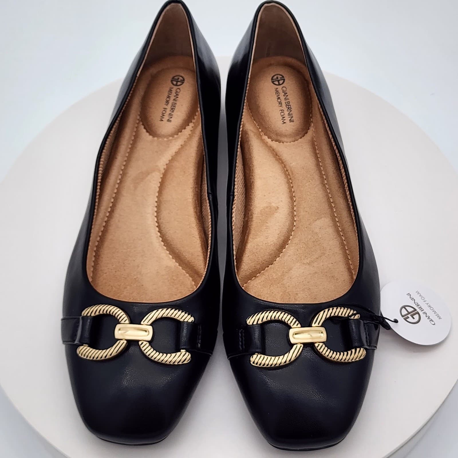New Giani Bernini BrookeEP Black Memory Foam Ballet Flats Women's Size 9.5 M - Thumbnail 7