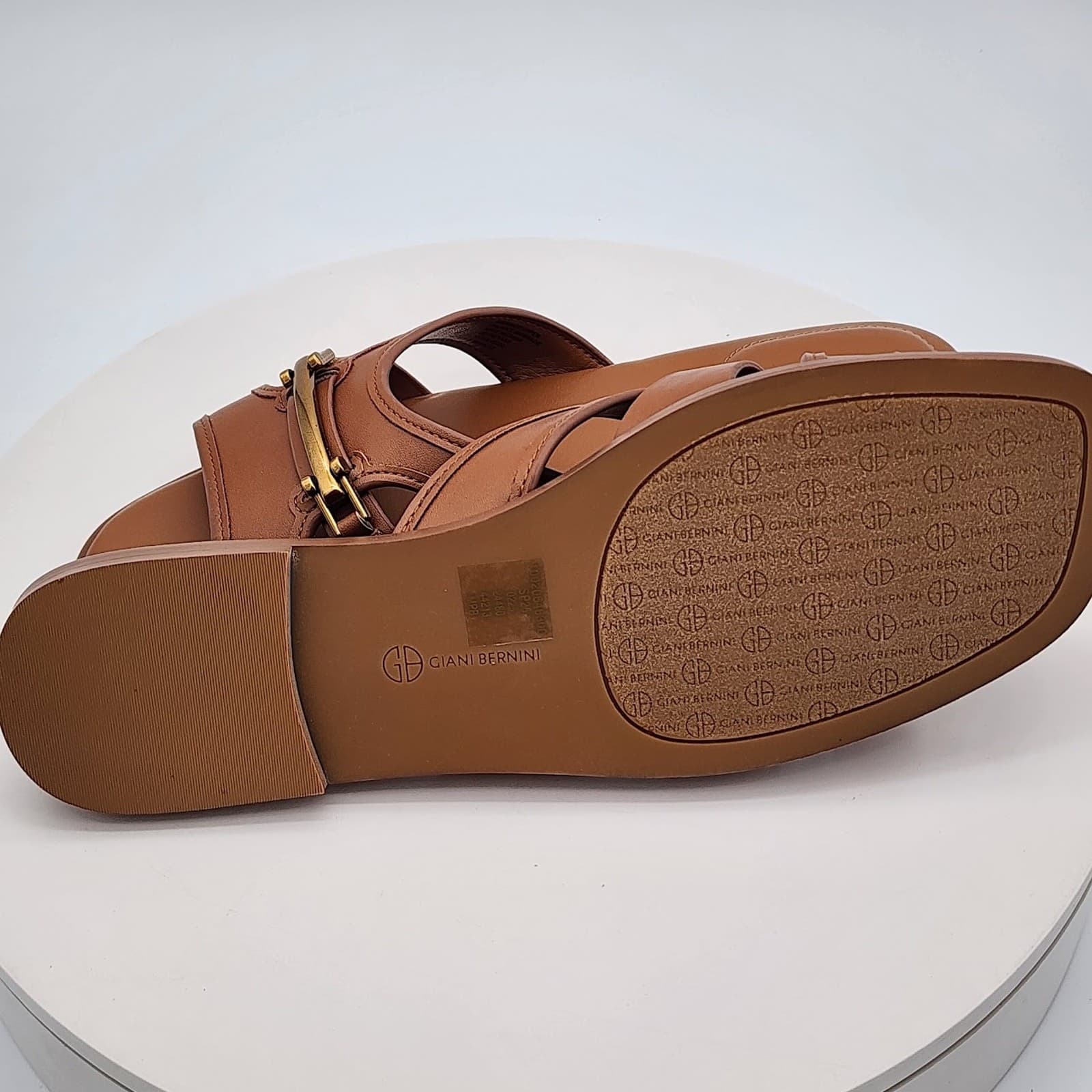 NEW - Giani Bernini FreyaAP Tobacco Bronze Slide Sandals Women's Size 10 M - Thumbnail 8