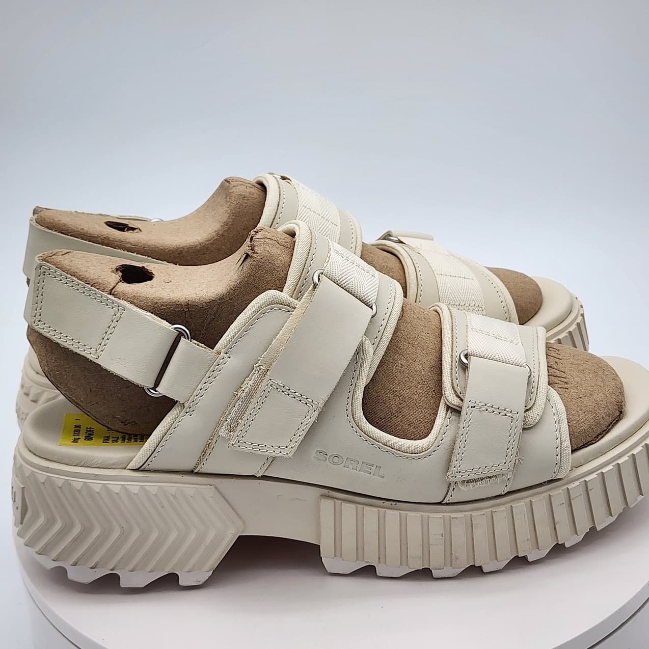 NEW Sorel ONA Ave Multistrap Sandals Beige Womens Size 11 Sport Platform Sandals - Thumbnail 2