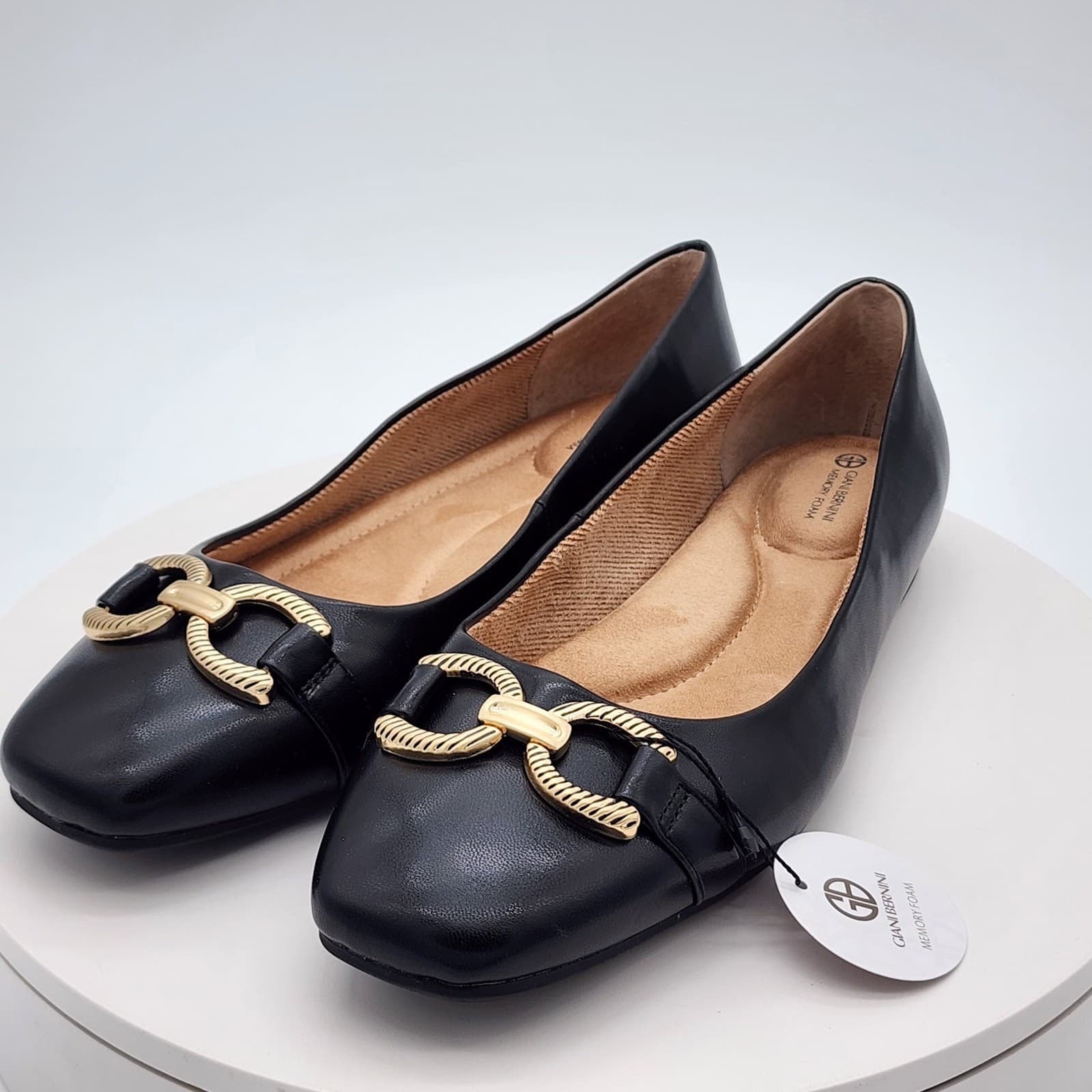 New Giani Bernini BrookeEP Black Memory Foam Ballet Flats Women's Size 9.5 M - Thumbnail 5
