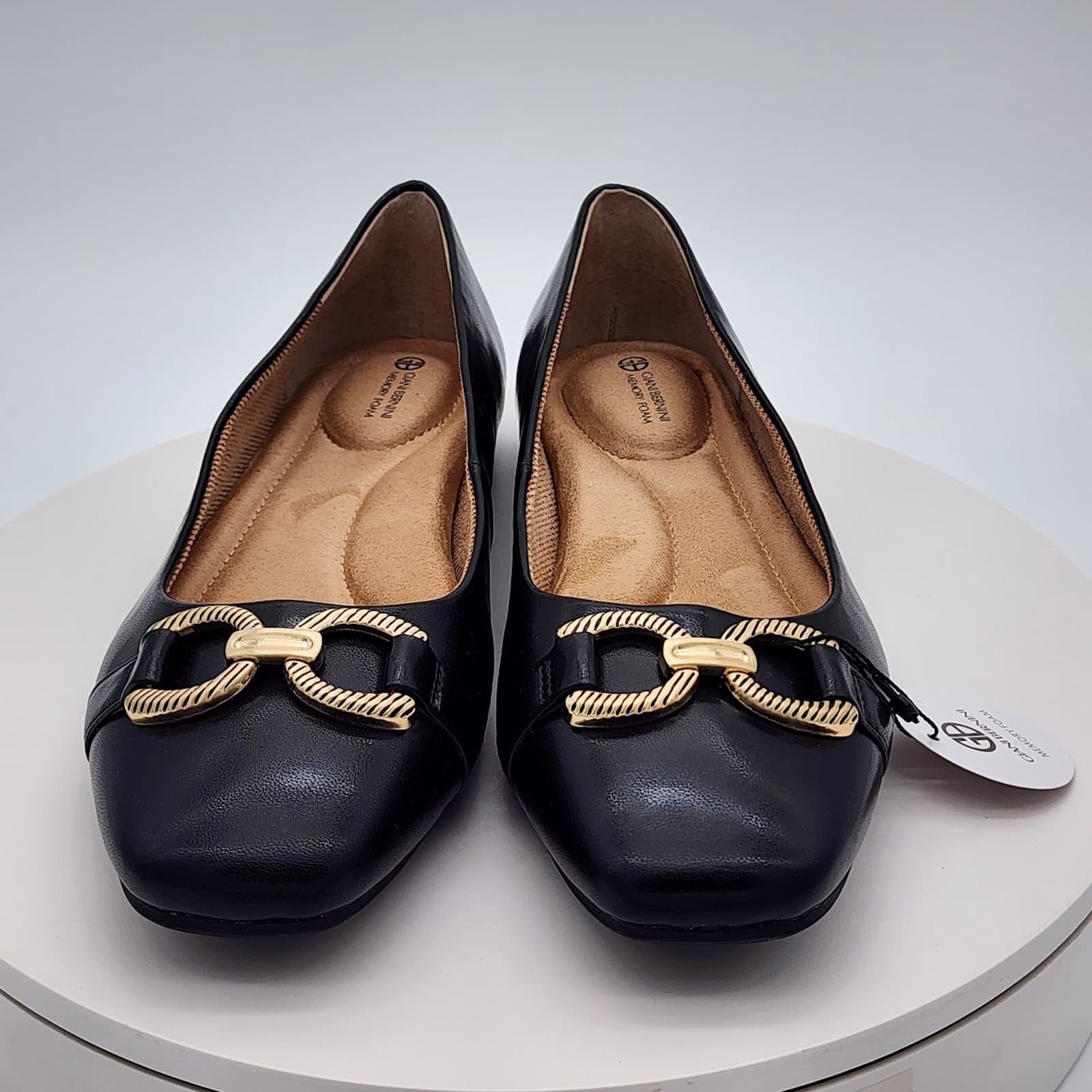 New Giani Bernini BrookeEP Black Memory Foam Ballet Flats Women's Size 9.5 M - Thumbnail 6
