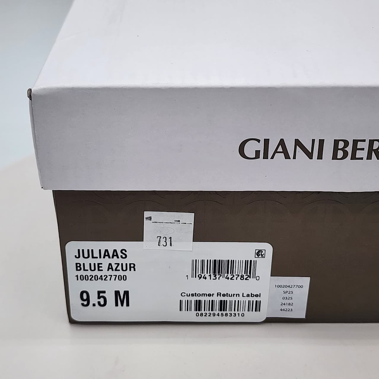 NEW Giani Bernini Juliaas Blue Azur Cork Wedge Slide Sandals Women’s Size 9.5M - Thumbnail 8
