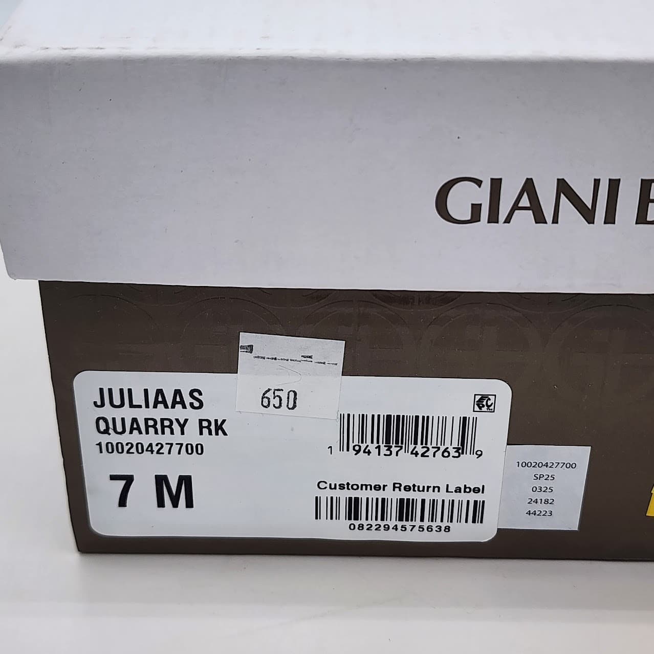 NEW Giani Bernini Julia Platform Wedge Slide Sandals Quarry Women's Size 7M - Thumbnail 9