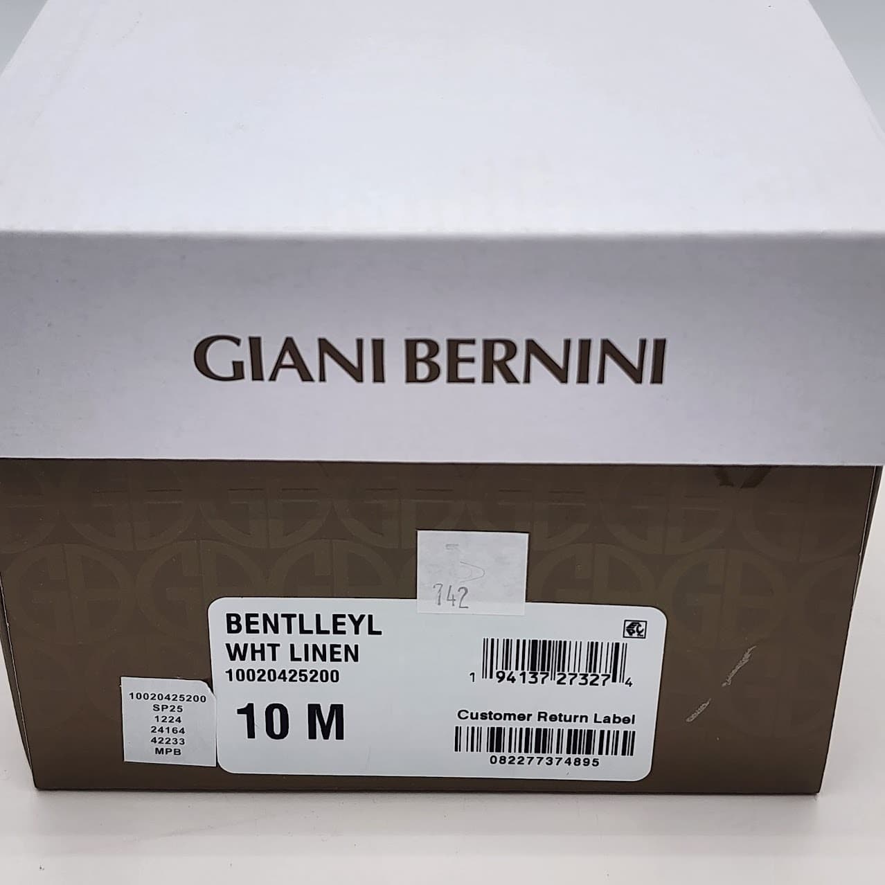 NEW - Giani Bernini Bentlley Women’s White Pointed Toe Flats Slip On Size 10 M - Thumbnail 8