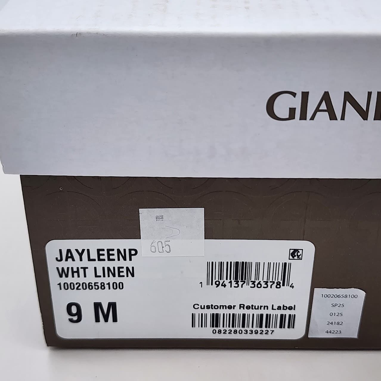 NEW Giani Bernini Jayleenp White Linen Platform Wedge Sandals Women’s 9M - Thumbnail 8