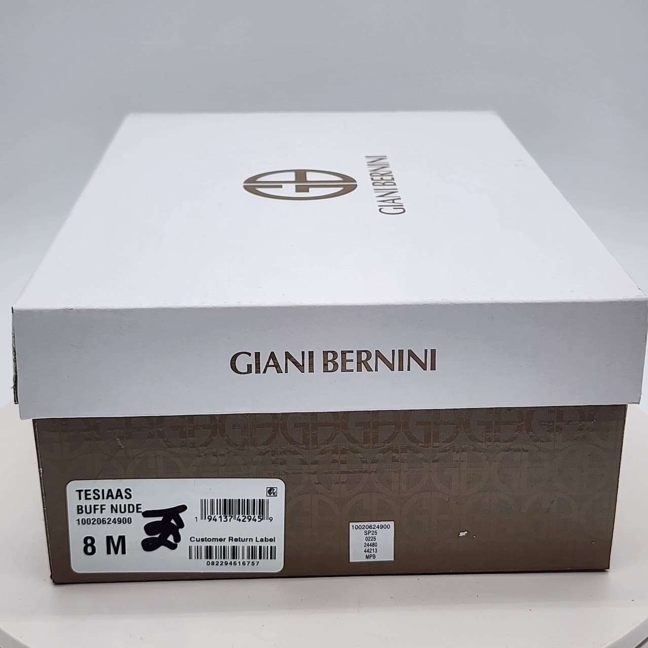 NEW - Giani Bernini Tesiaas Buff Nude Mesh Lace-Up Sneakers Women's Size 8 M - Thumbnail 9
