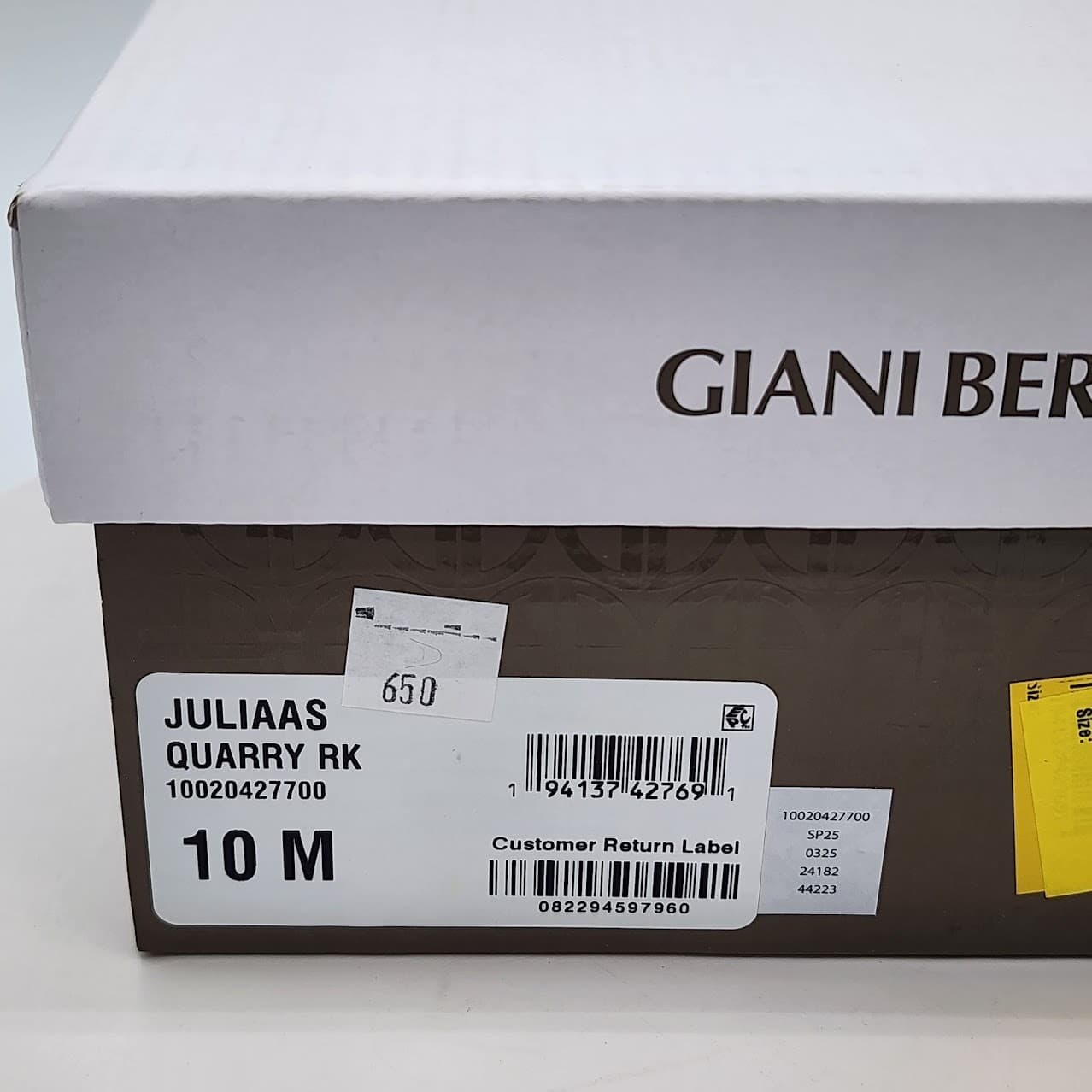 NEW Giani Bernini Julia Platform Wedge Slide Sandals Quarry Women's Size 10M - Thumbnail 9