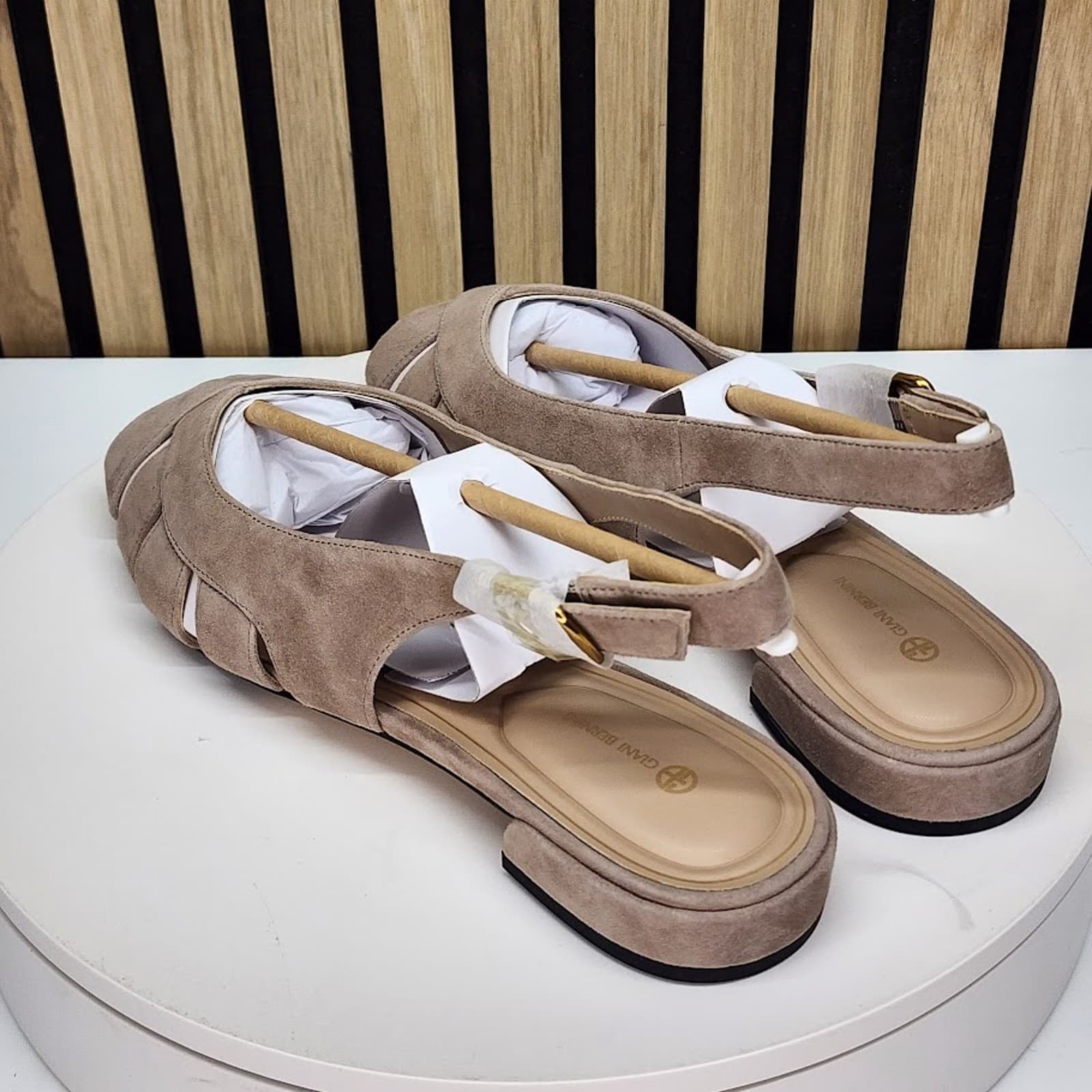 NEW - Giani Bernini Essie Women’s Brown Fisherman Slingback Sandals Size 10.5 - Thumbnail 4