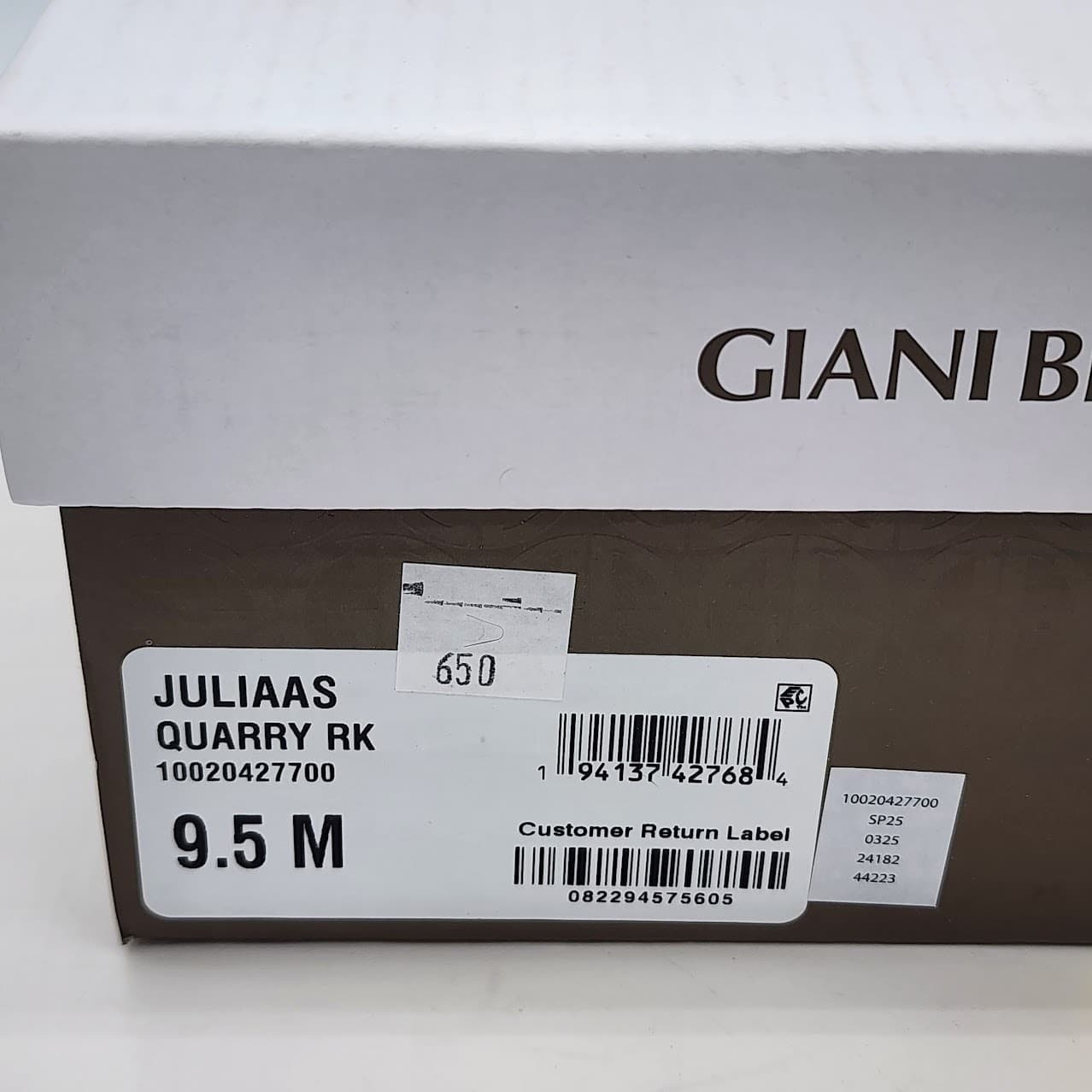 NEW Giani Bernini Julia Platform Wedge Slide Sandals Quarry Women's Size 9.5M - Thumbnail 9