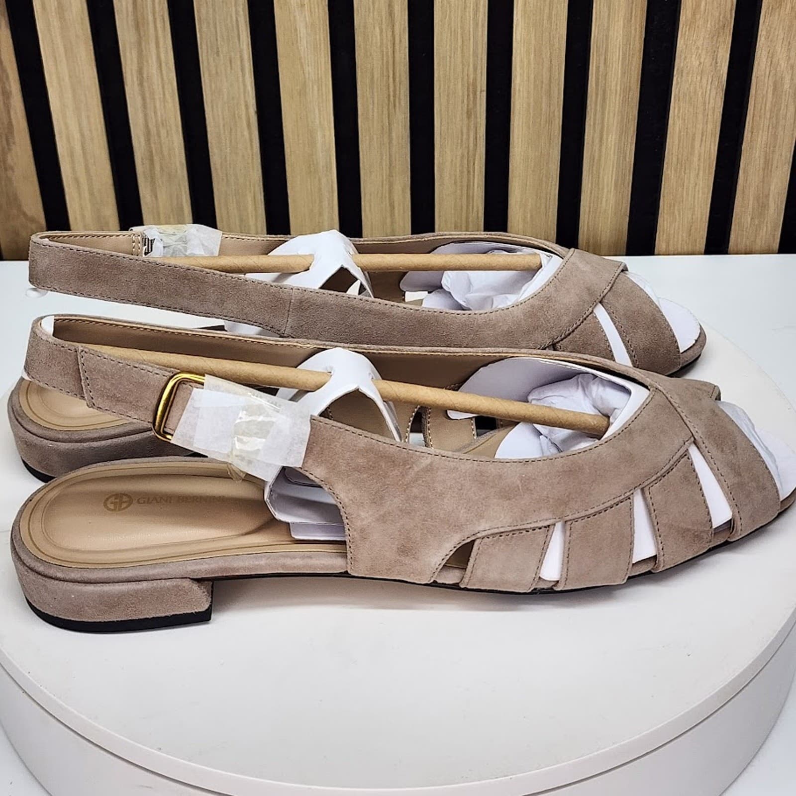NEW - Giani Bernini Essie Women’s Brown Fisherman Slingback Sandals Size 10.5 - Thumbnail 2