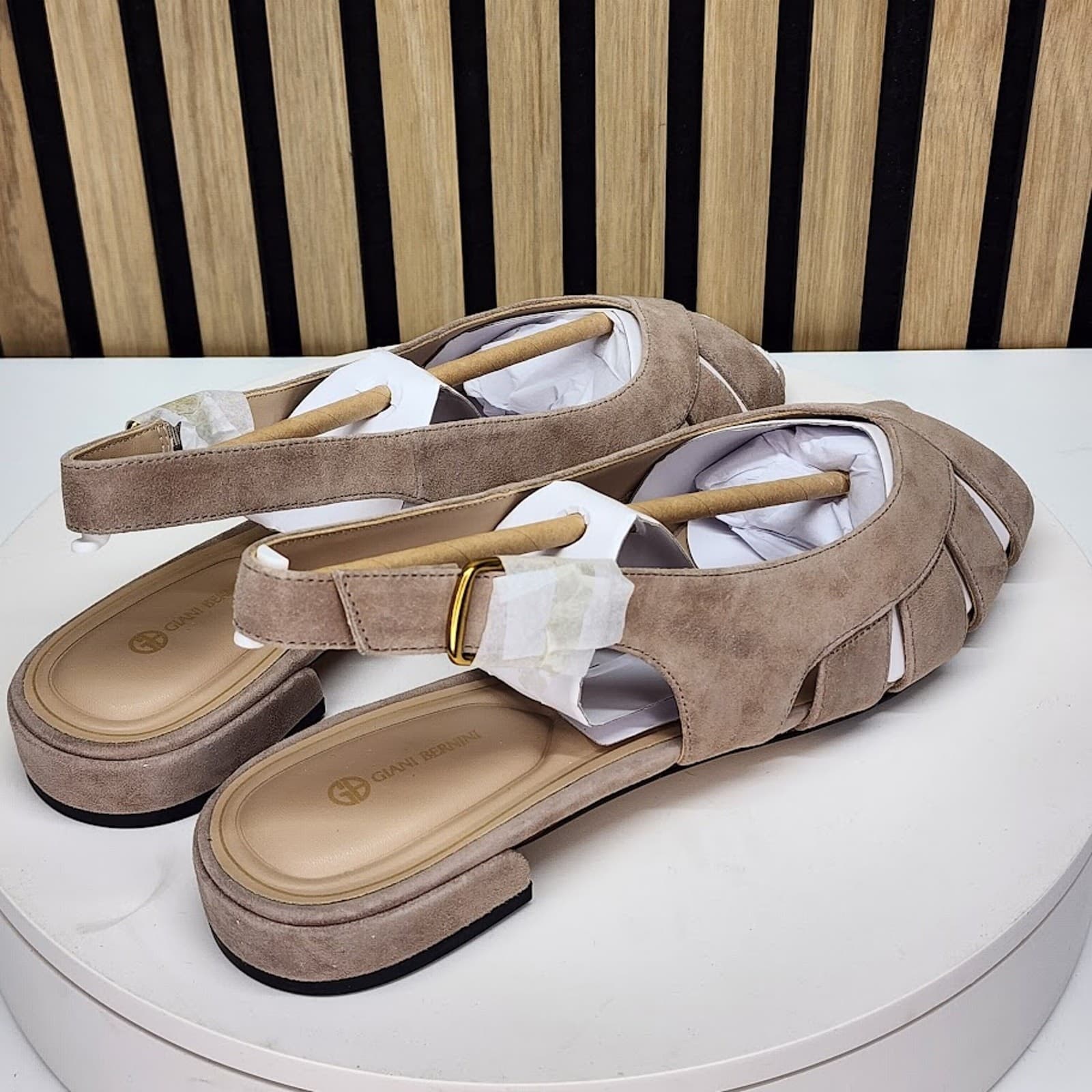 NEW - Giani Bernini Essie Women’s Brown Fisherman Slingback Sandals Size 11 - Thumbnail 3