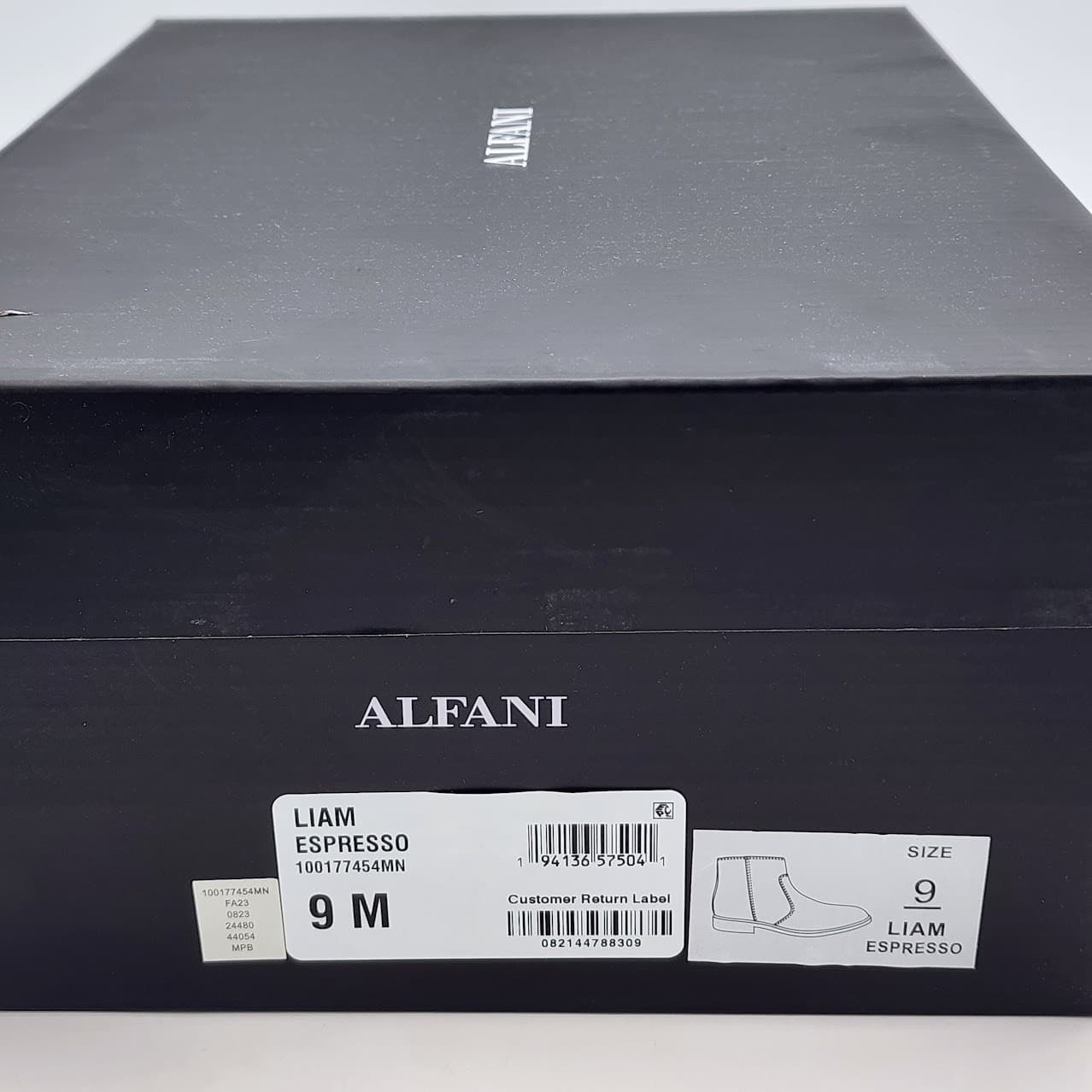 Alfani Liam Men’s Espresso Brown Side Zip Ankle Dress Boots Size 9M - Thumbnail 10
