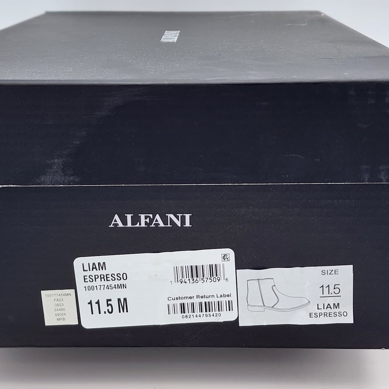 Alfani Liam Men’s Espresso Brown Side Zip Ankle Dress Boots Size 11.5 M - Thumbnail 10