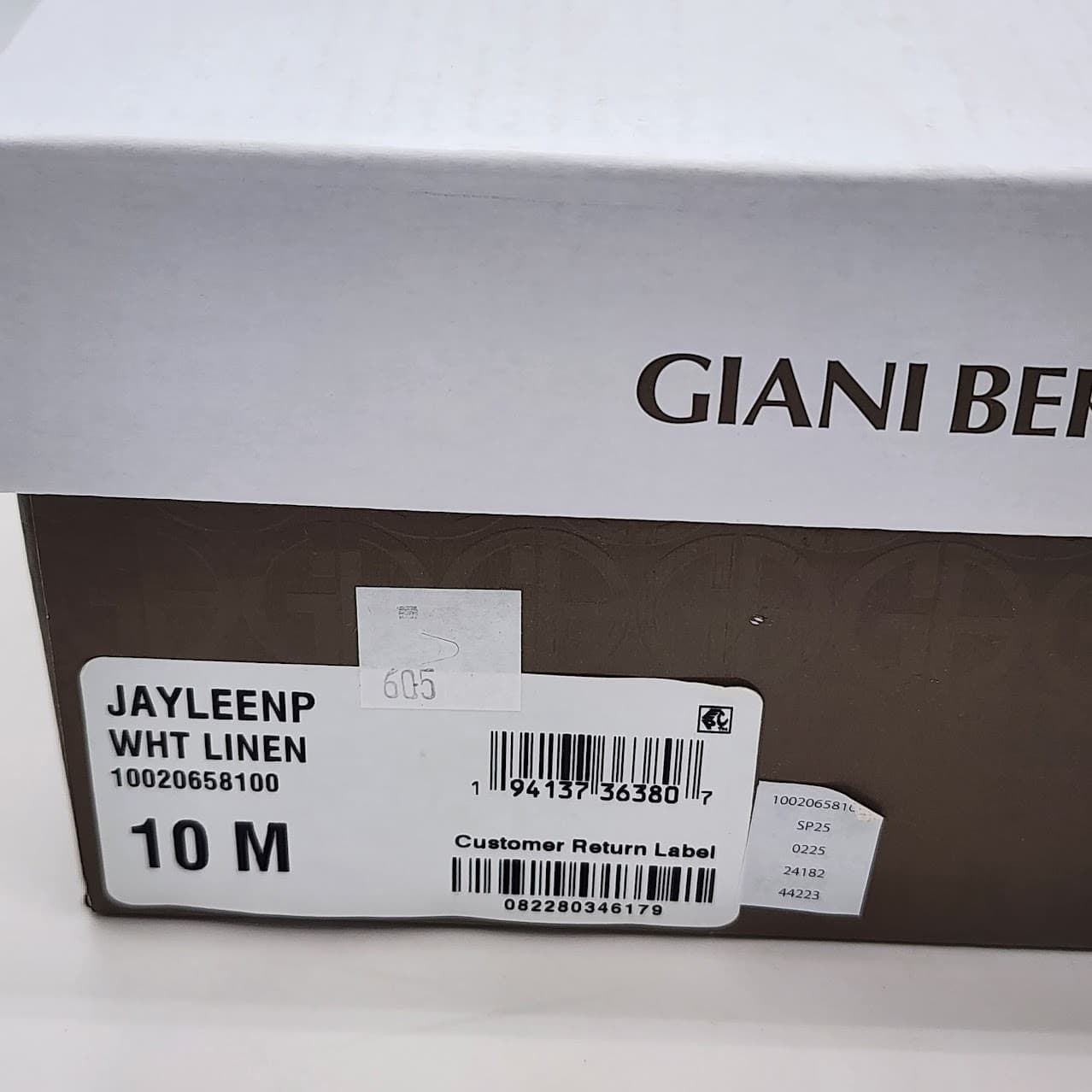 NEW Giani Bernini Jayleenp White Linen Platform Wedge Sandals Women’s 10 M - Thumbnail 8