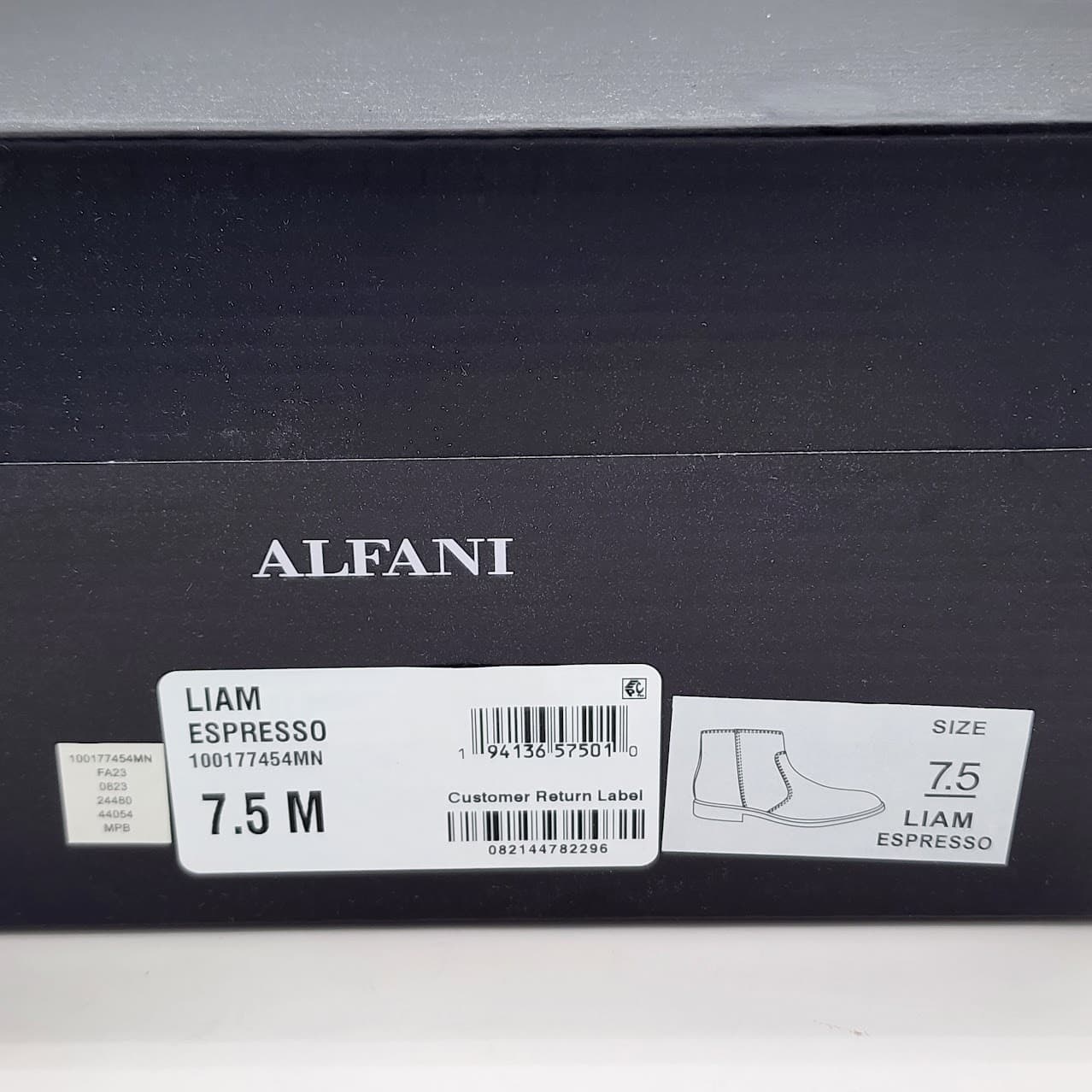Alfani Liam Men’s Espresso Brown Side Zip Ankle Dress Boots Size 7.5 M - Thumbnail 10