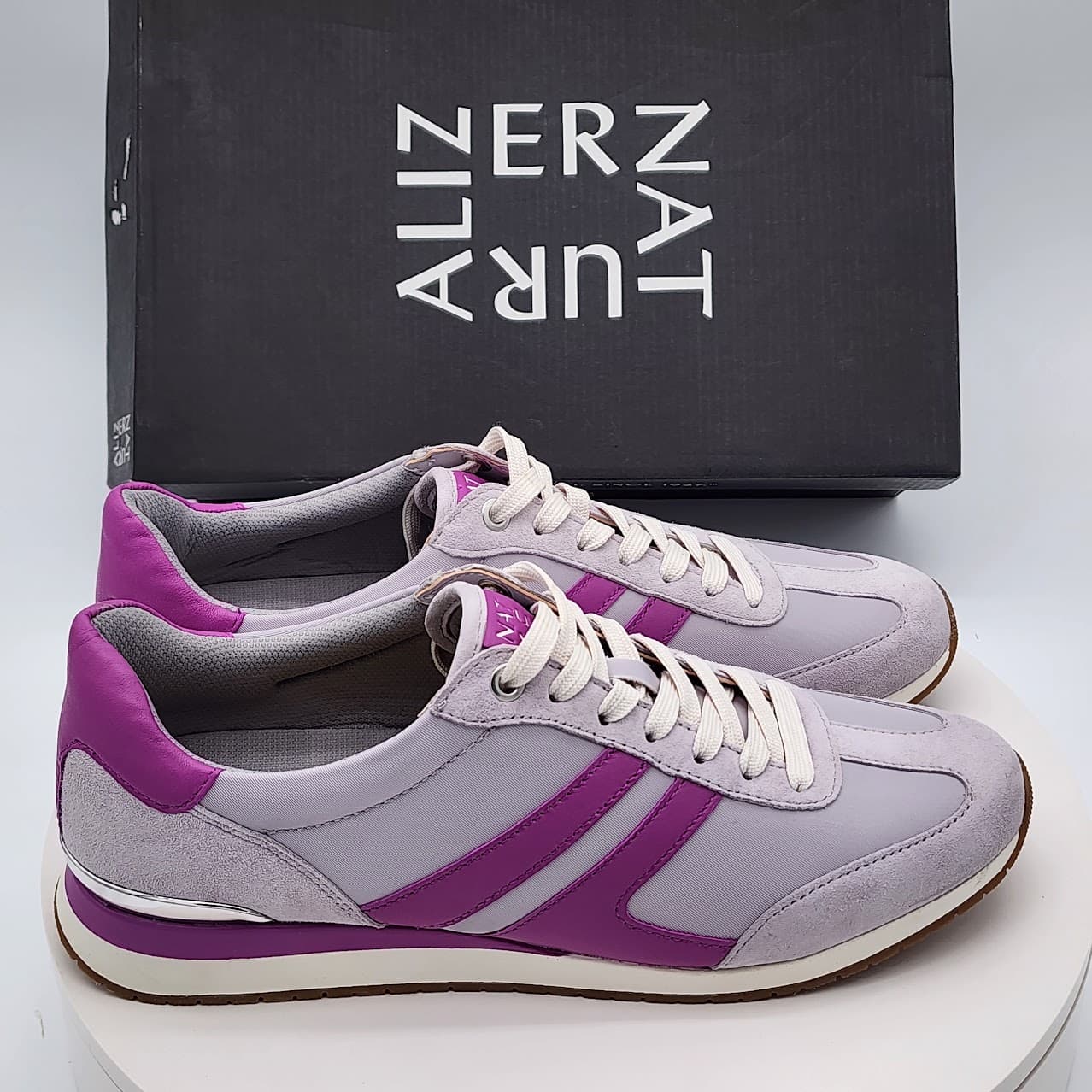 Naturalizer Lorena Lilac Violet Suede Fabric Sneakers Women’s 9.5M - Thumbnail 2
