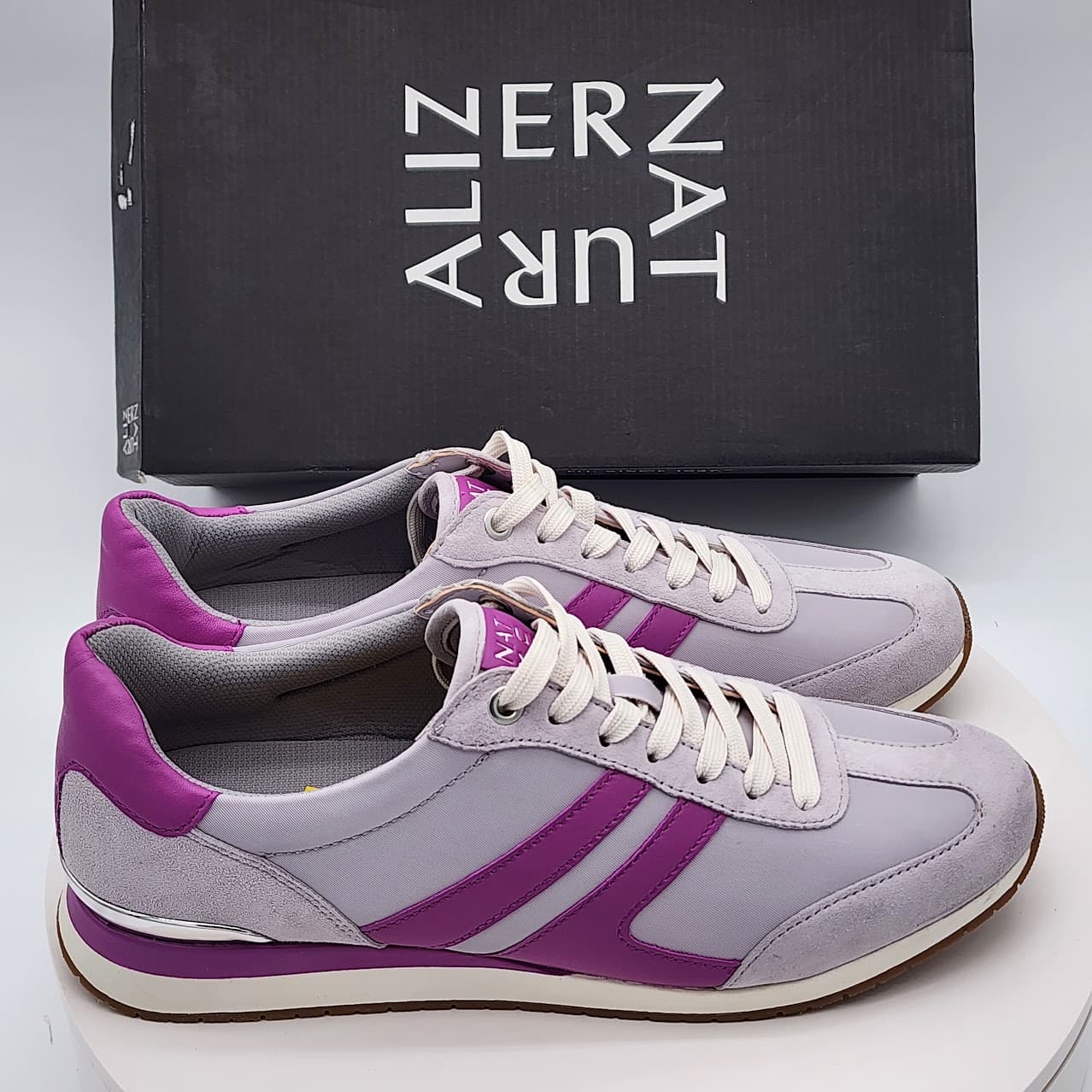 Naturalizer Lorena Lilac Violet Suede Fabric Sneakers Women’s 9.5M - Thumbnail 3