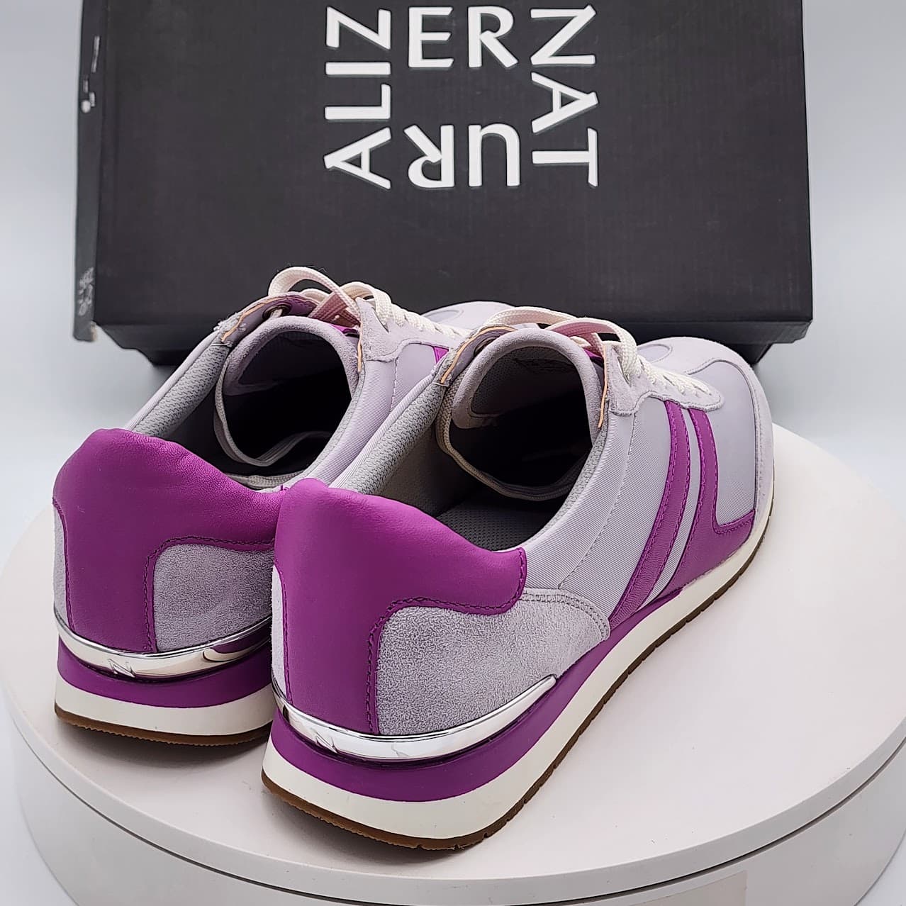 Naturalizer Lorena Lilac Violet Suede Fabric Sneakers Women’s 9.5M - Thumbnail 4