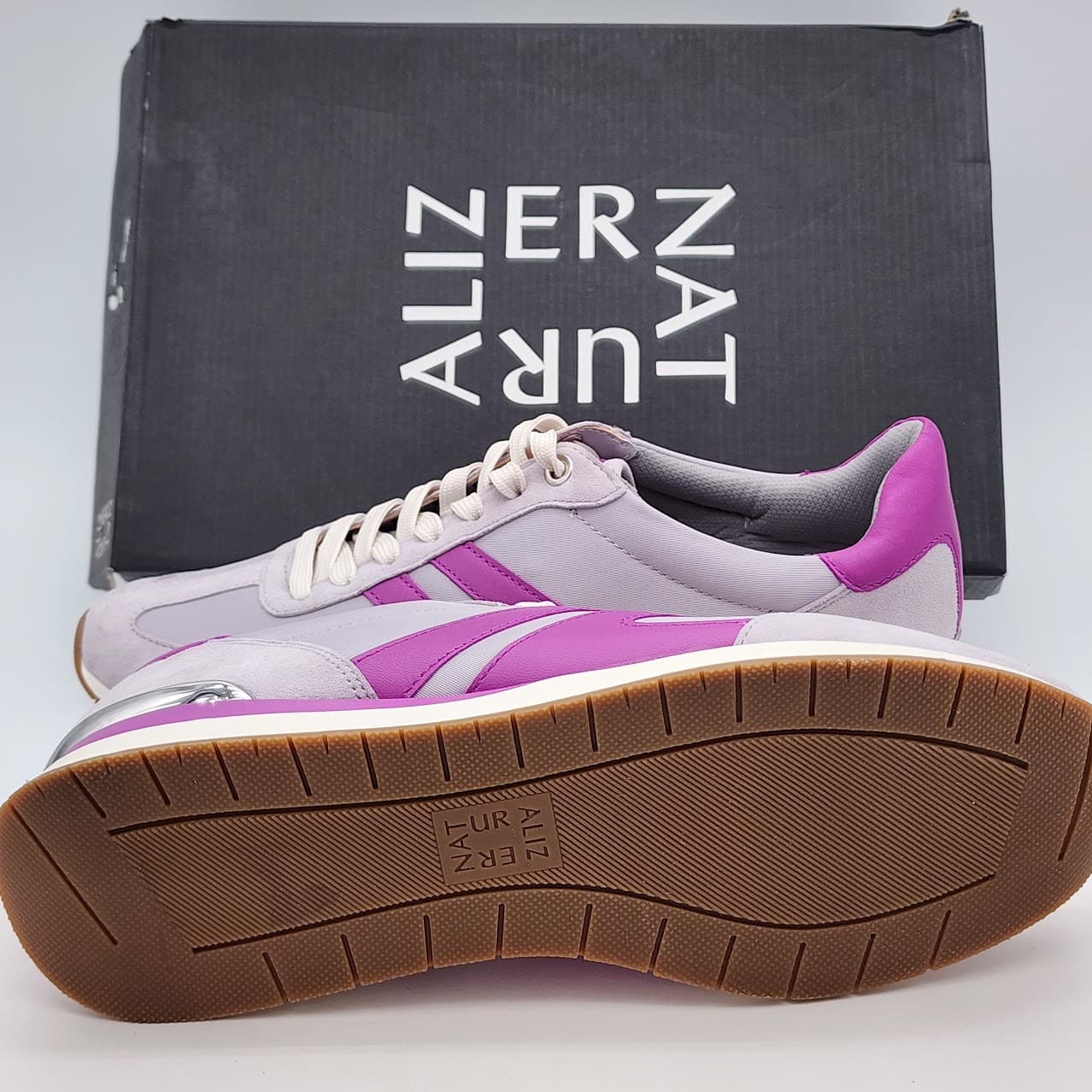 Naturalizer Lorena Lilac Violet Suede Fabric Sneakers Women’s 9.5M - Thumbnail 9